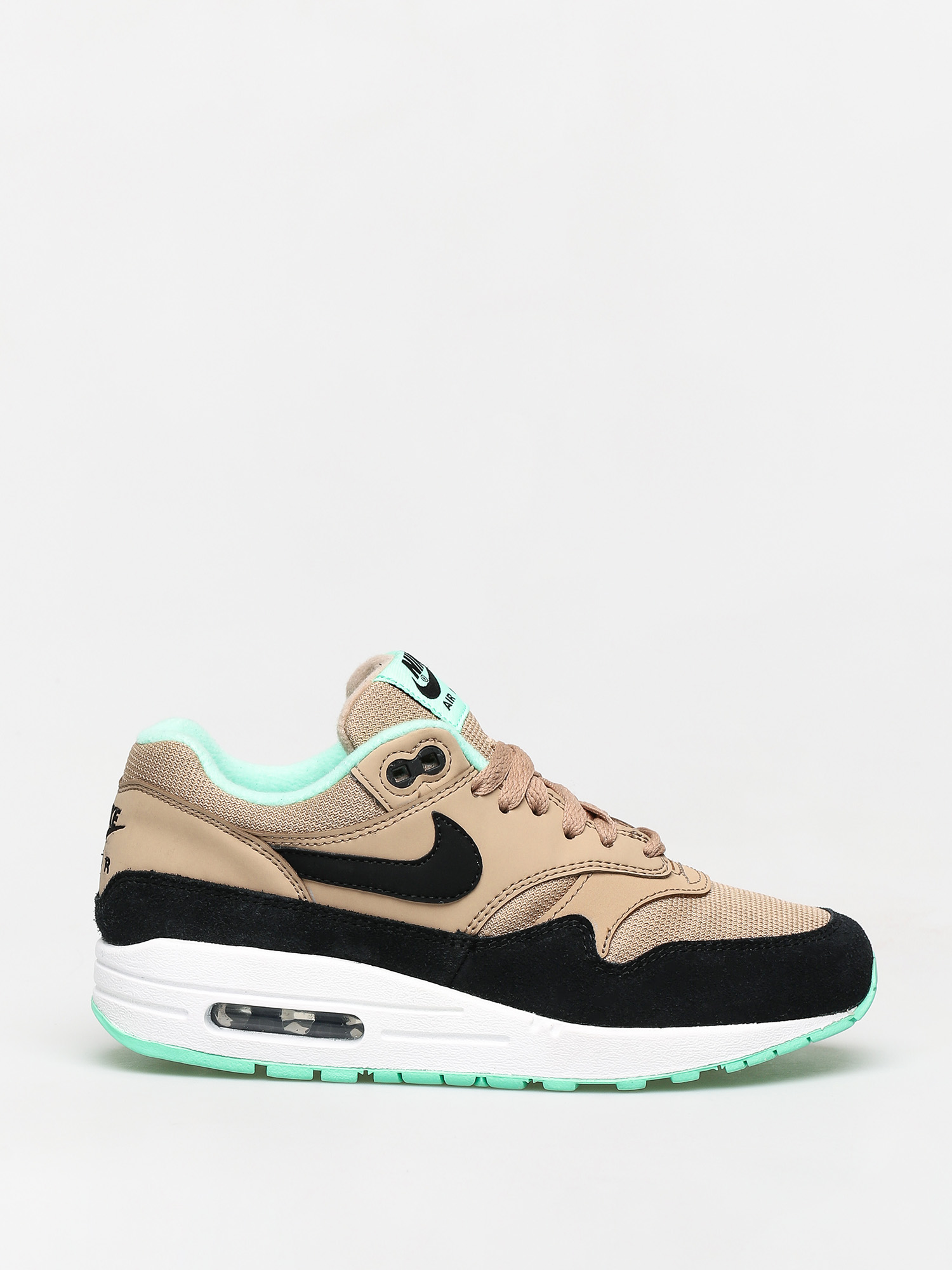 Buty Nike Air Max 1 Wmn (desert/black green glow white)