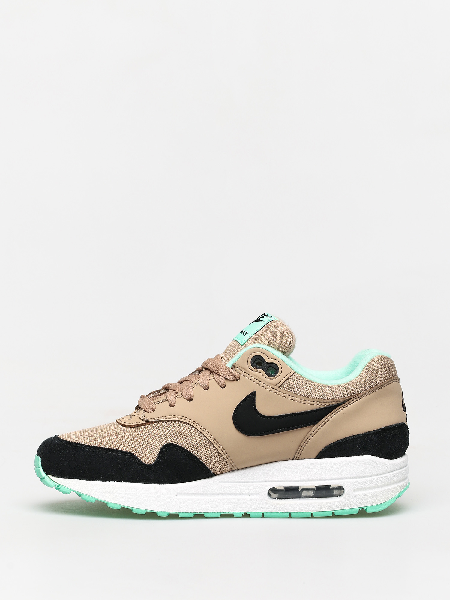 Buty Nike Air Max 1 Wmn (desert/black green glow white)