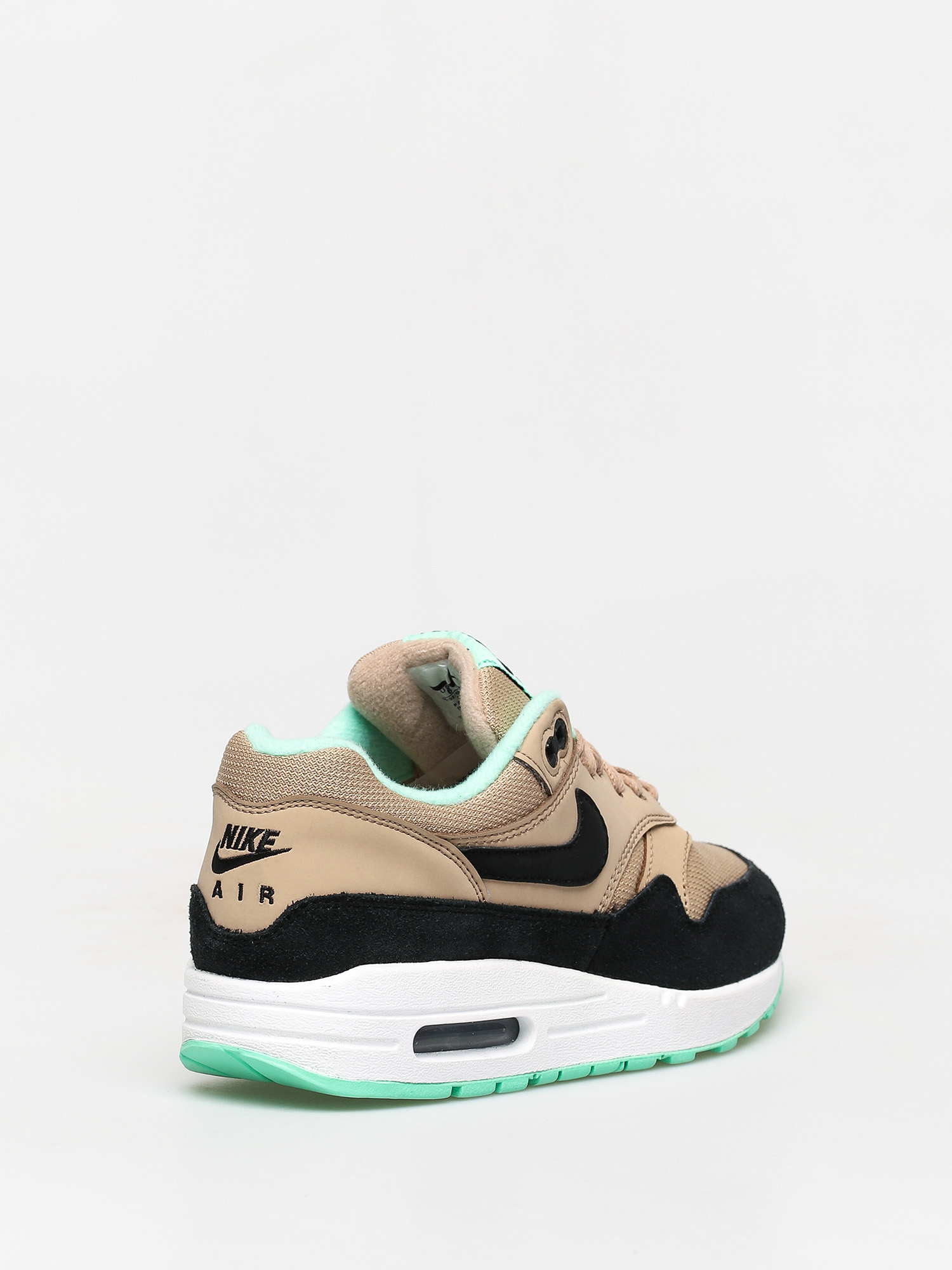 Buty Nike Air Max 1 Wmn (desert/black green glow white)
