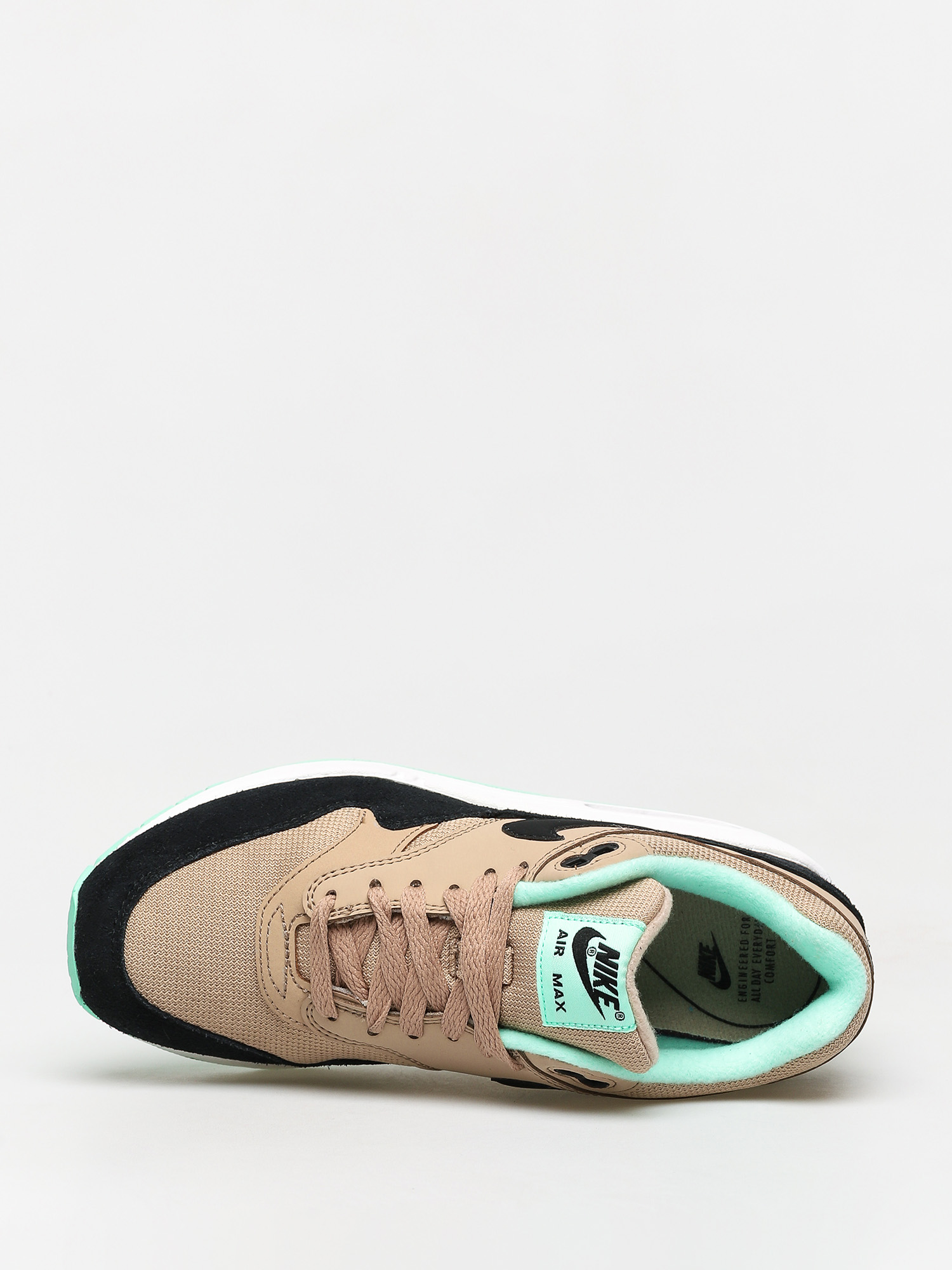 Buty Nike Air Max 1 Wmn (desert/black green glow white)