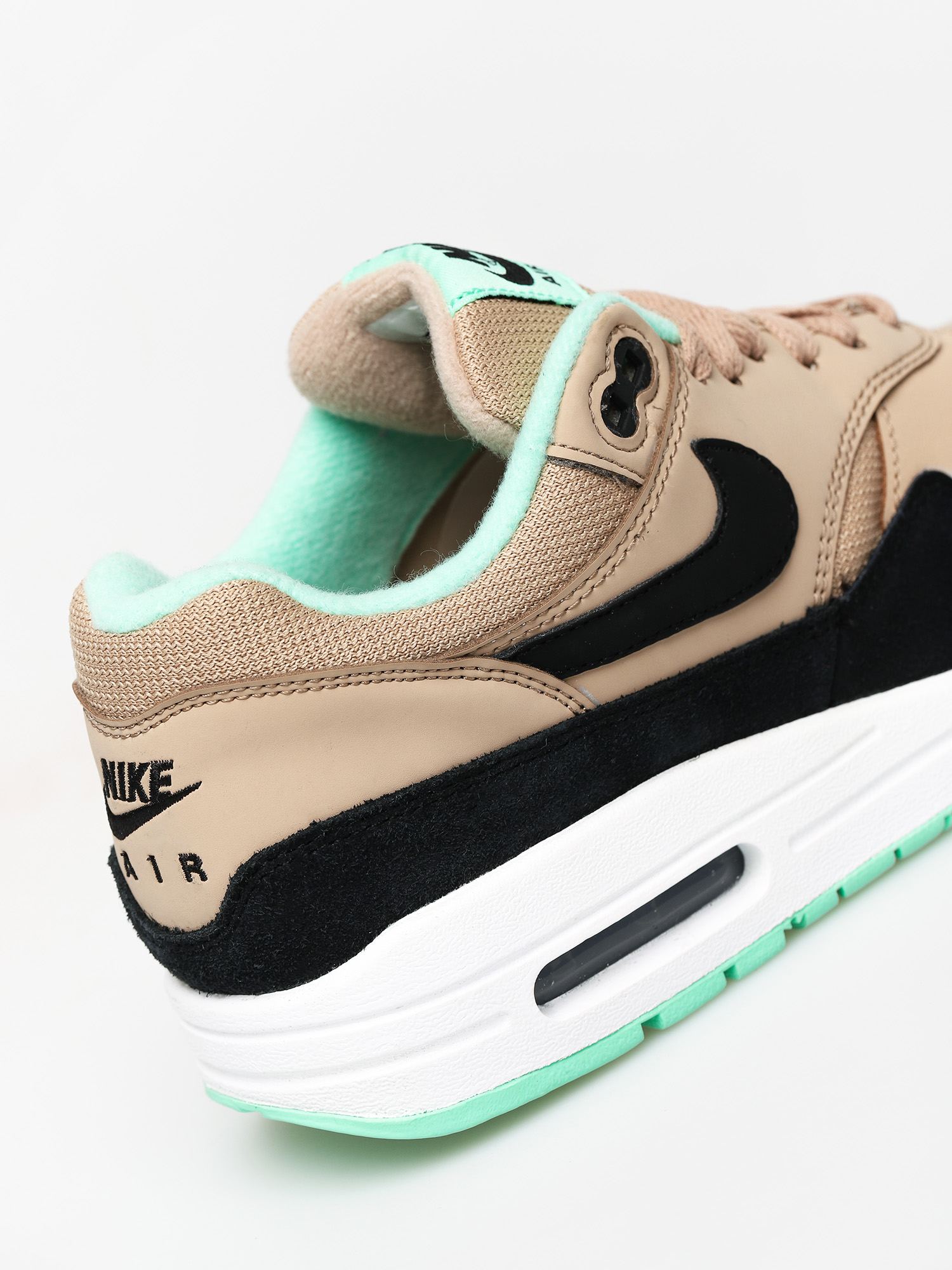Buty Nike Air Max 1 Wmn (desert/black green glow white)