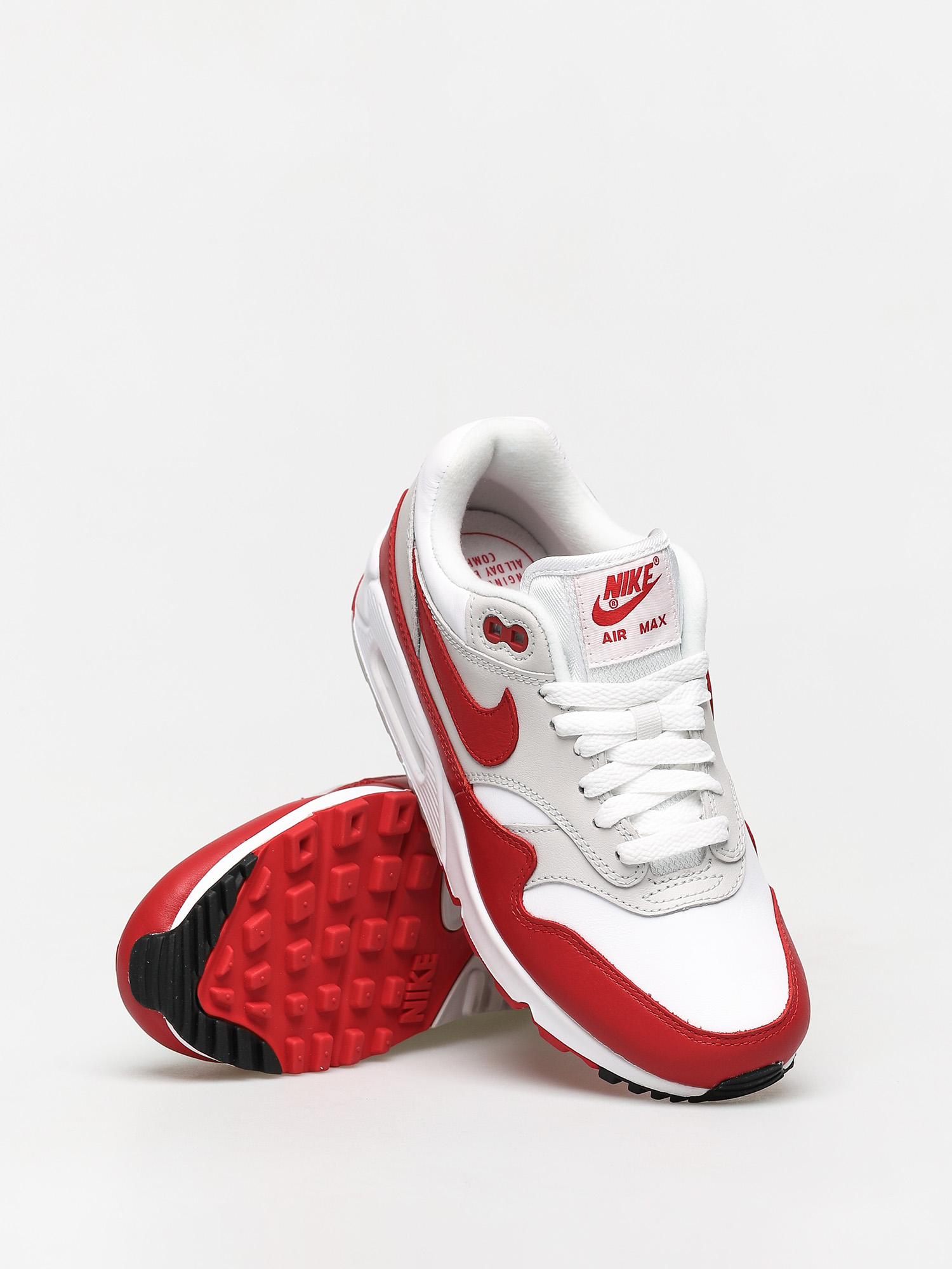 Buty Nike Air Max 90/1 Wmn (white/university red neutral grey black)