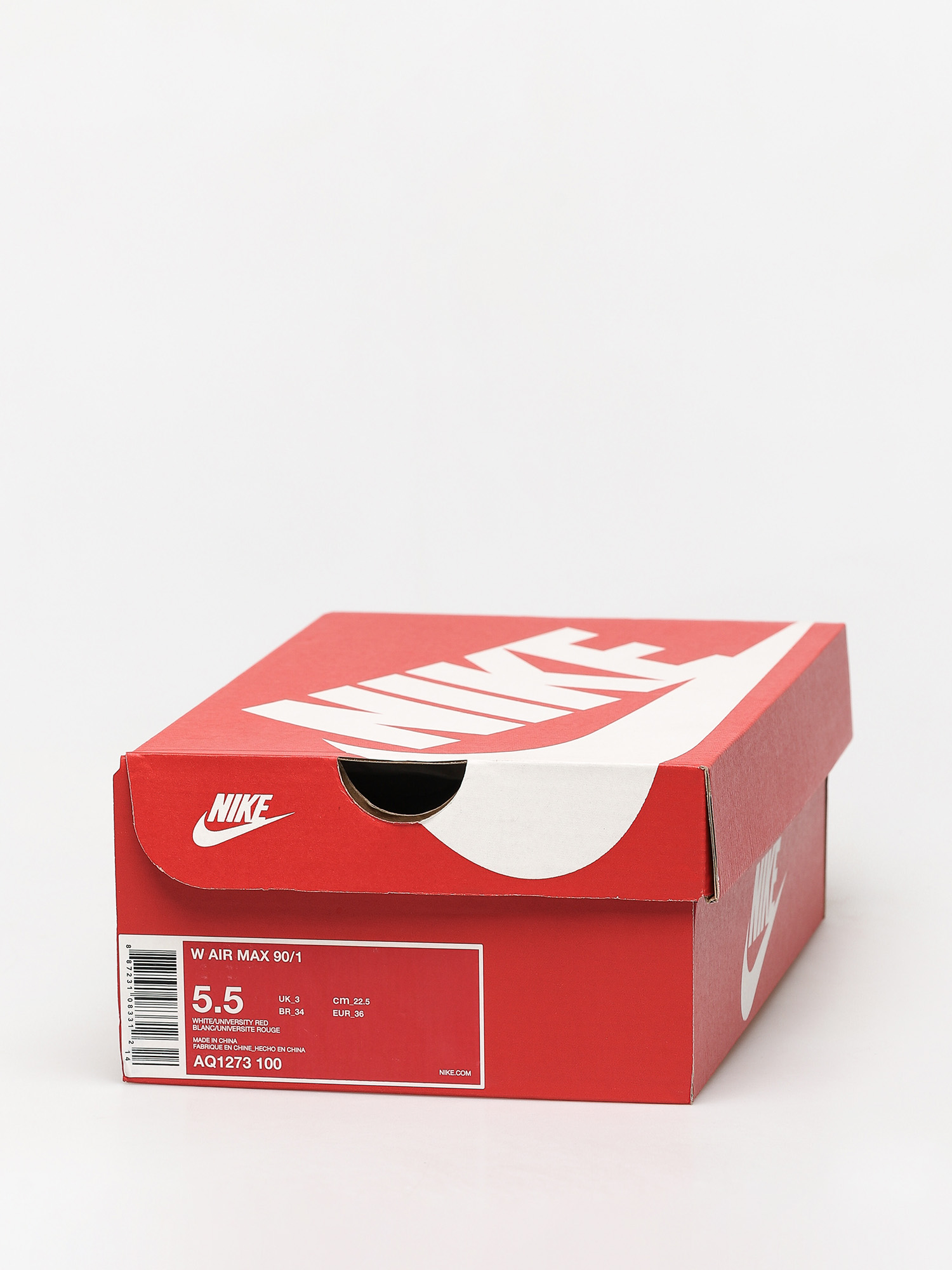 Buty Nike Air Max 90/1 Wmn (white/university red neutral grey black)
