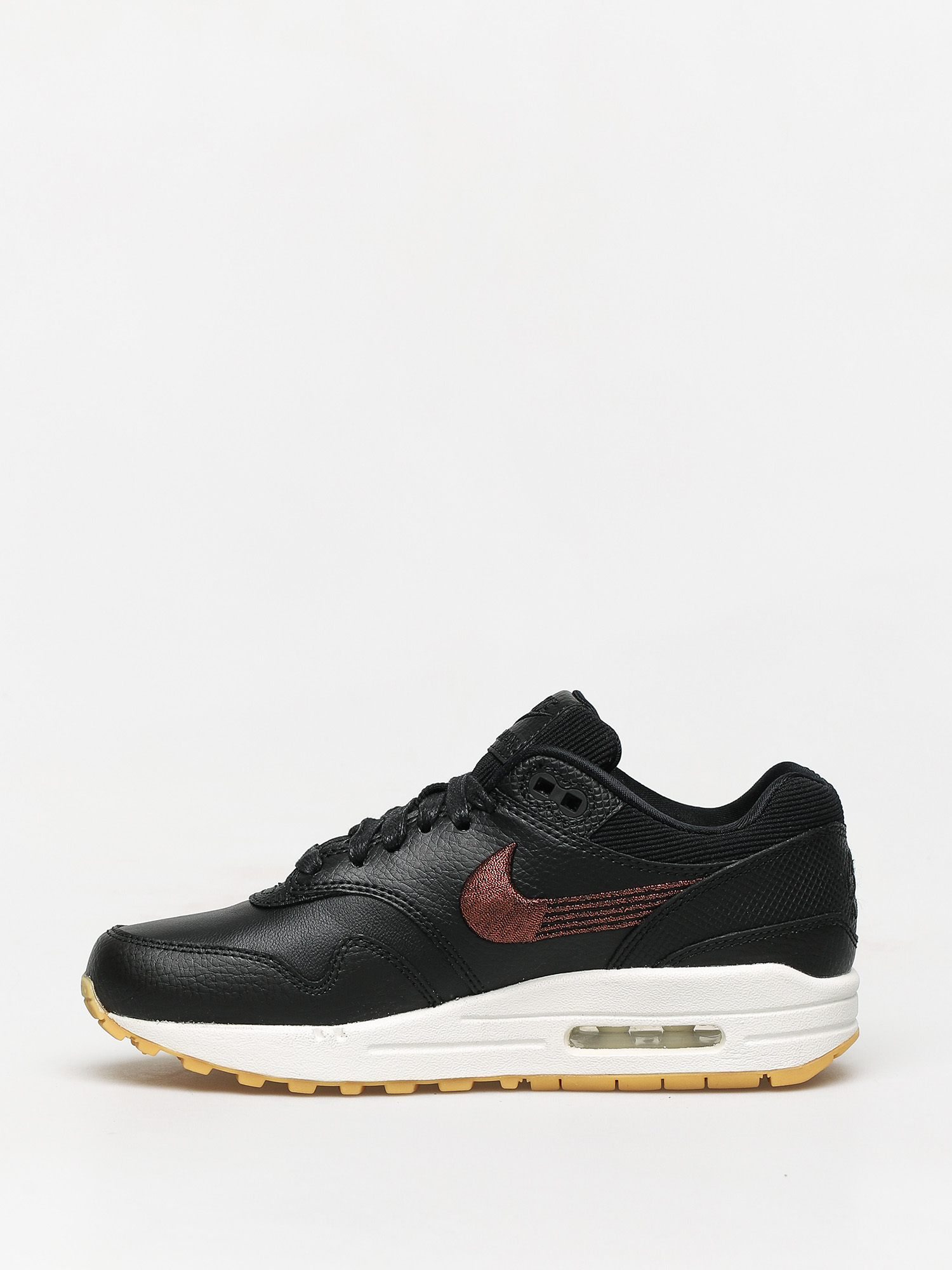 Buty Nike Air Max 1 Premium Wmn (black/black gum yellow summit white)