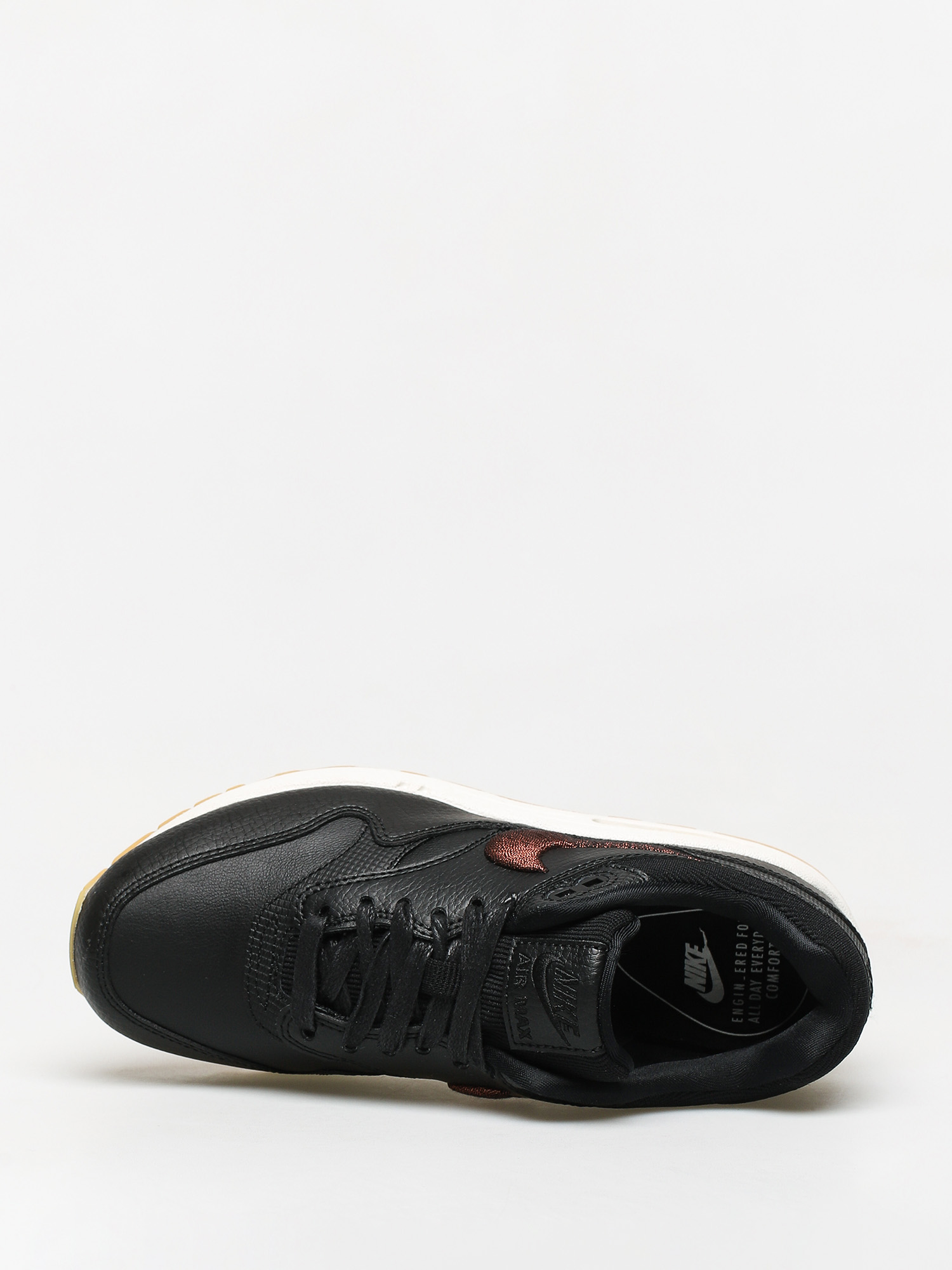 Buty Nike Air Max 1 Premium Wmn (black/black gum yellow summit white)
