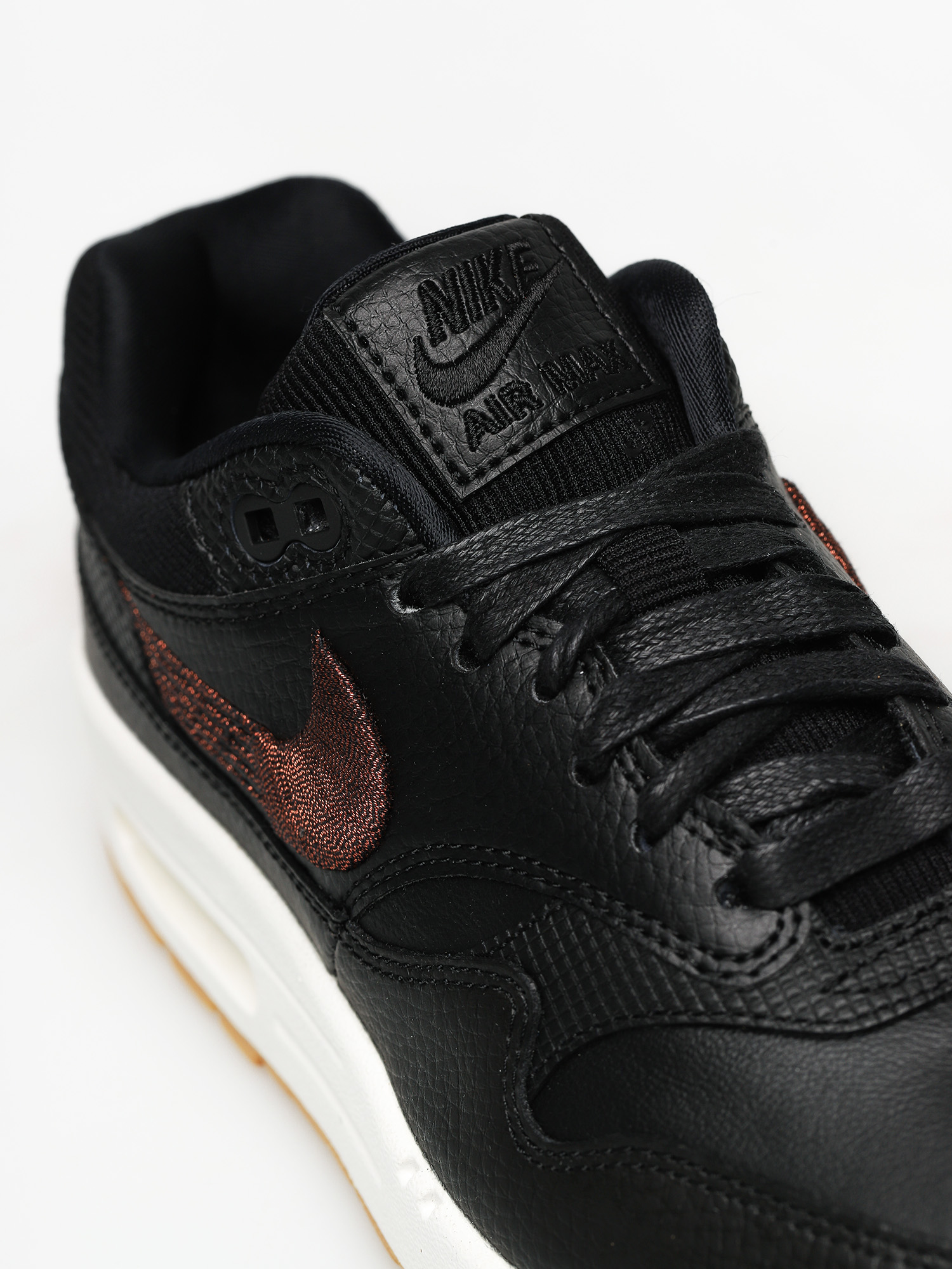 Buty Nike Air Max 1 Premium Wmn (black/black gum yellow summit white)