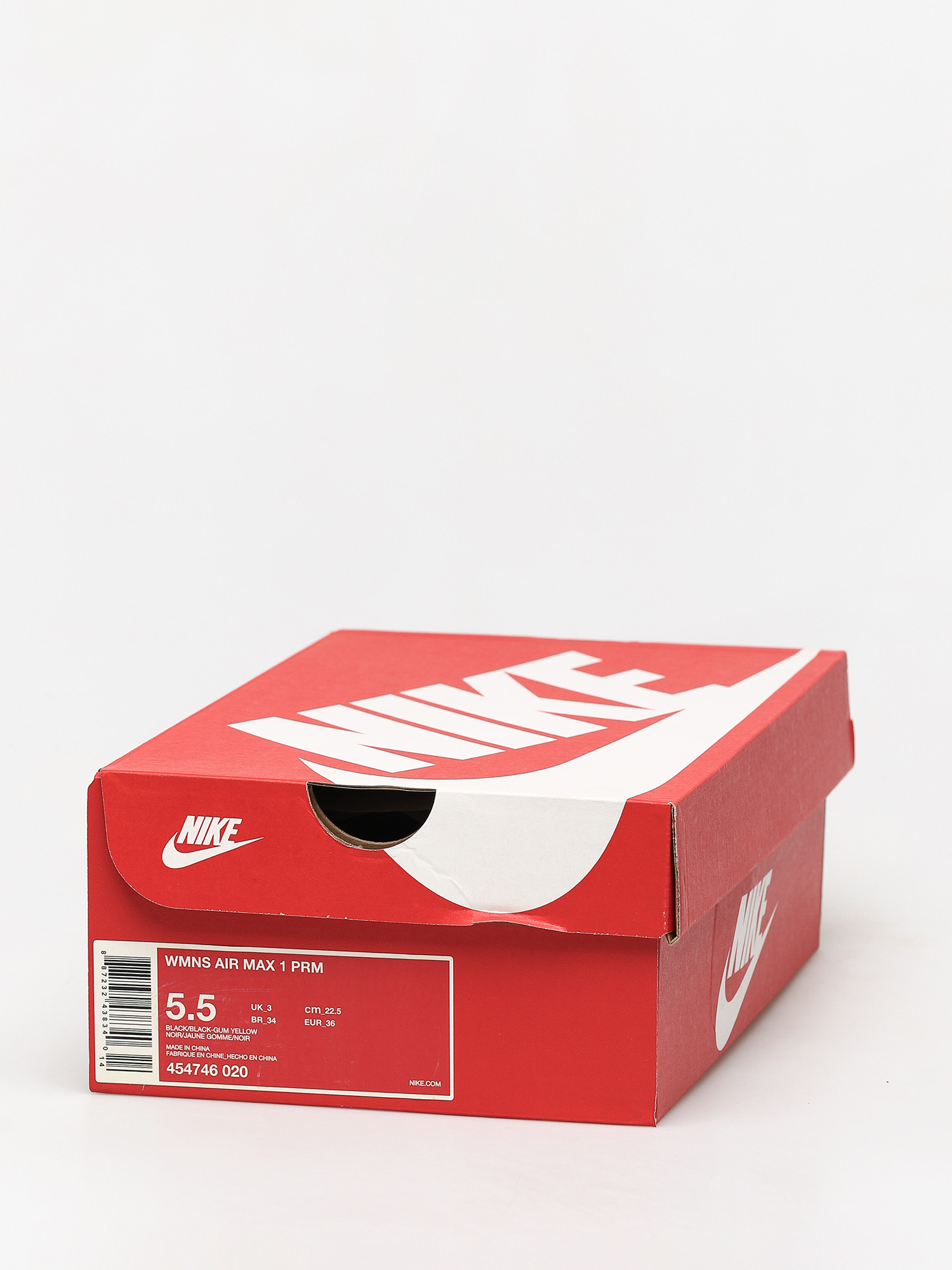 Buty Nike Air Max 1 Premium Wmn (black/black gum yellow summit white)