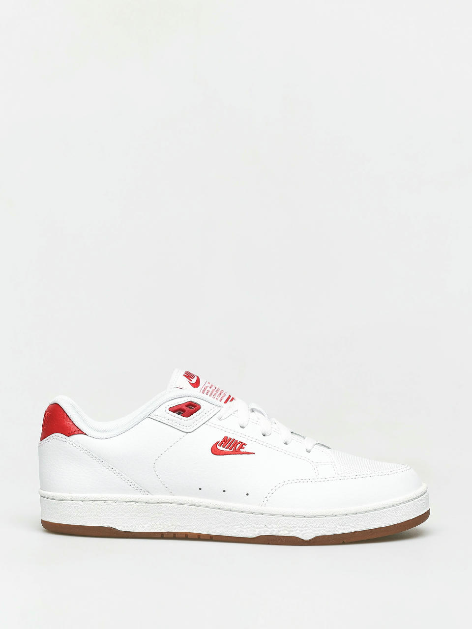 Buty Nike Grandstand II Premium (white/university red gum med brown black)