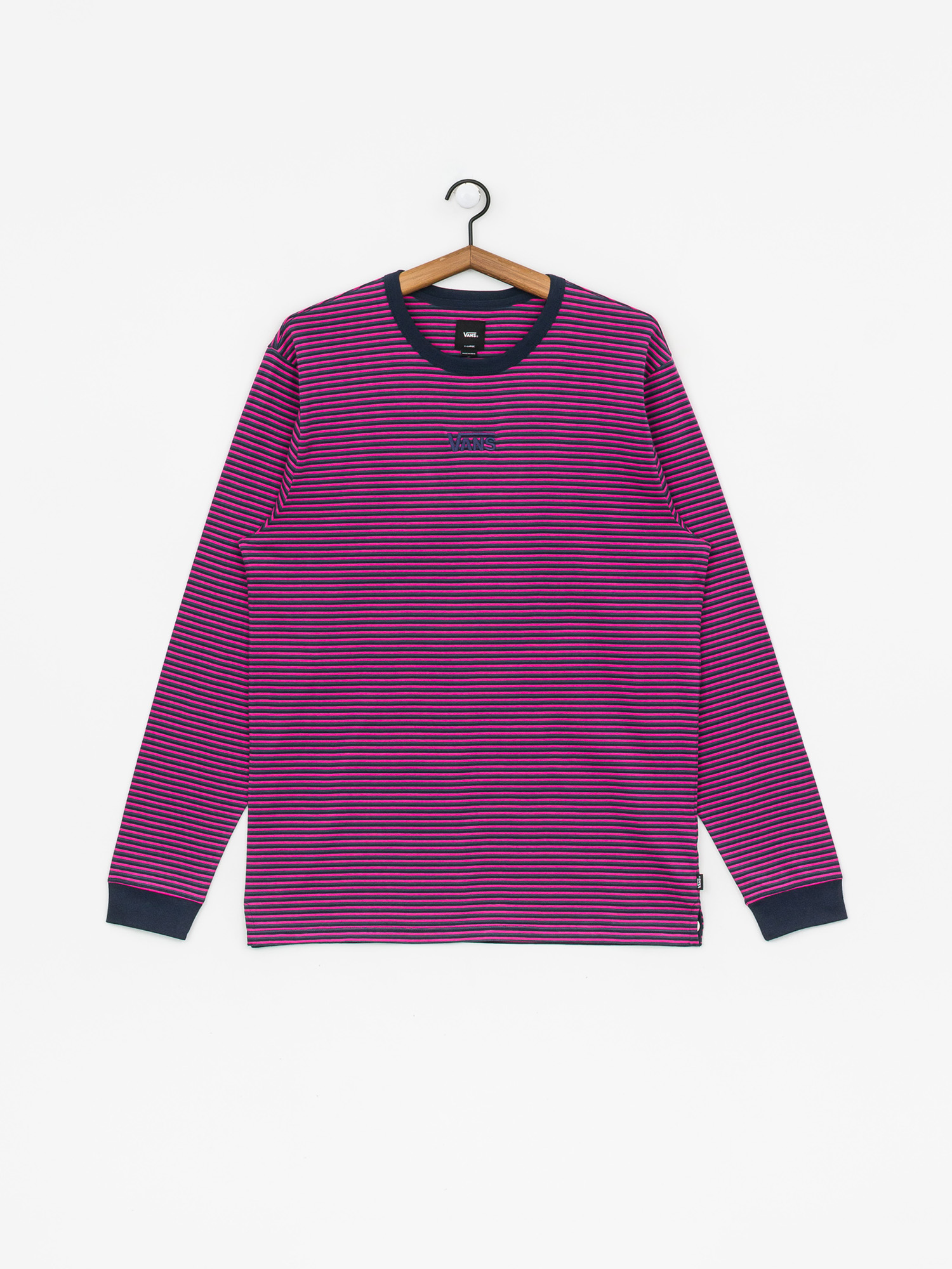 Longsleeve Vans Micro Stripe (fuchsia purple)