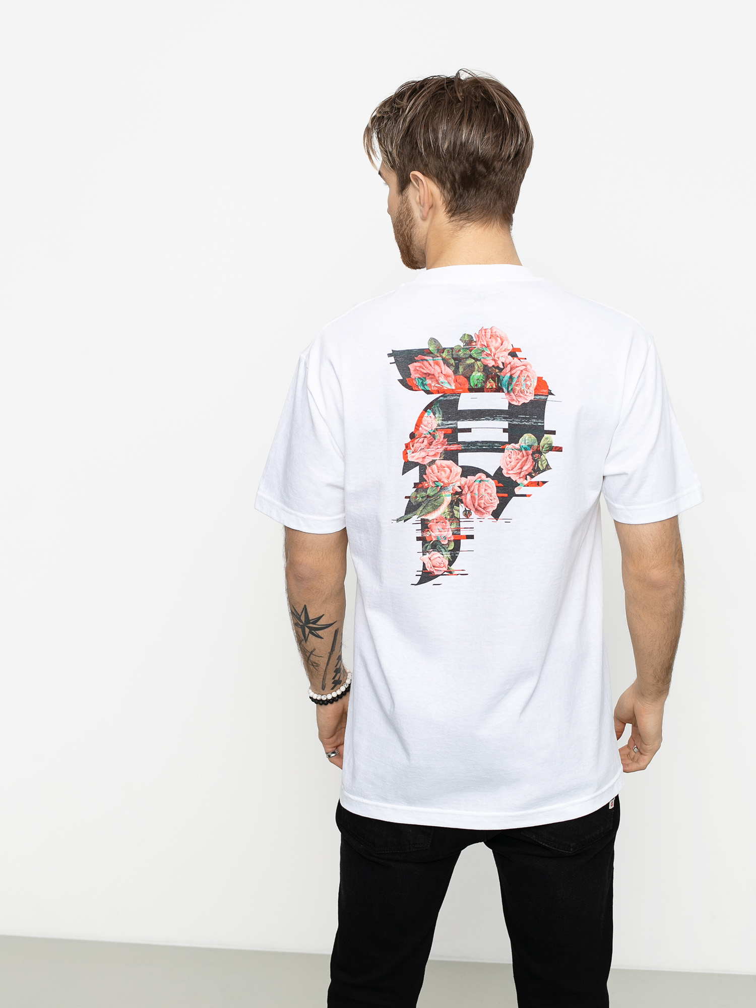T-shirt Primitive Dirty P Glitch (white)