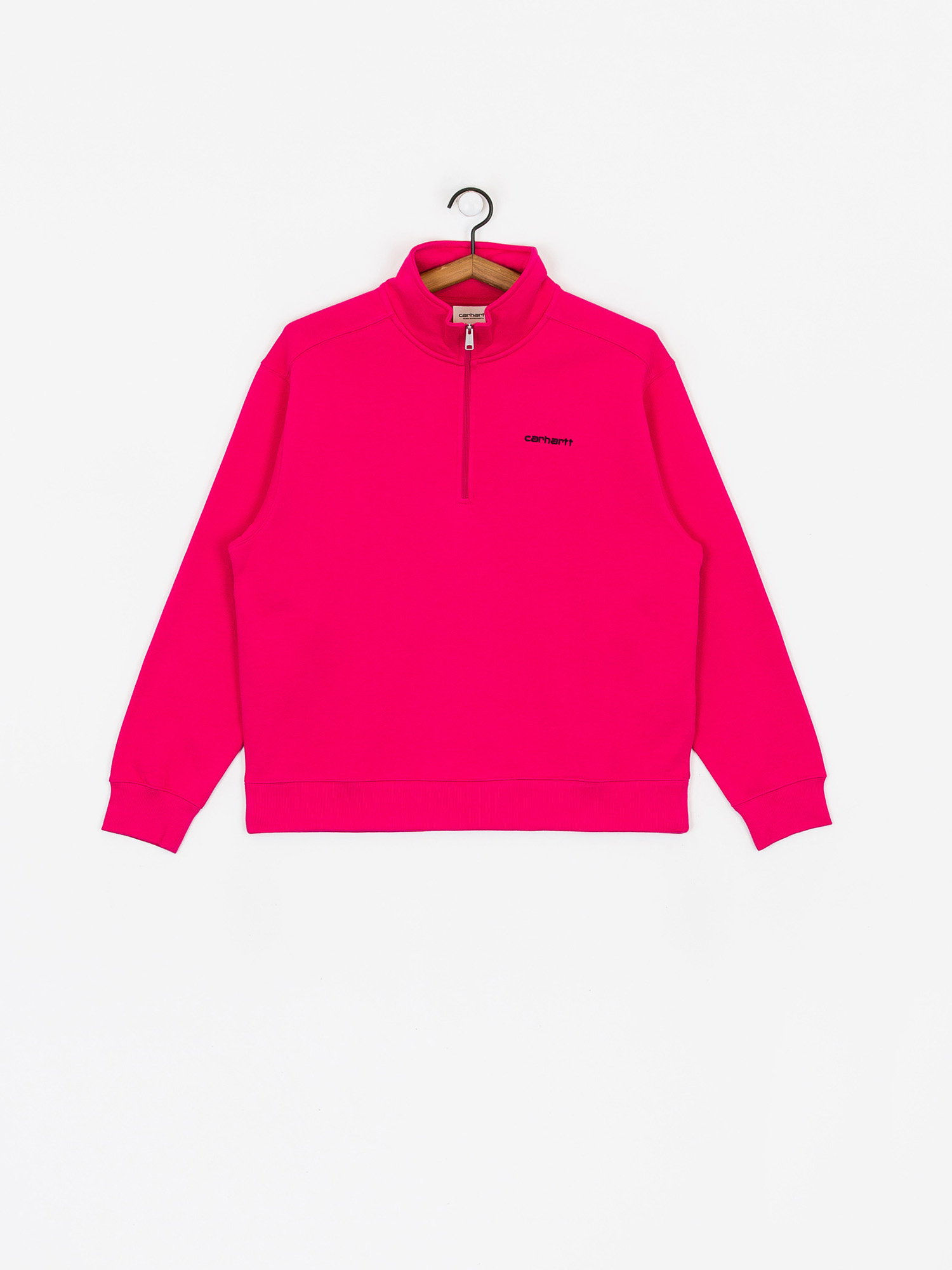 Bluza Carhartt WIP Script Highneck Wmn (ruby pink/black)