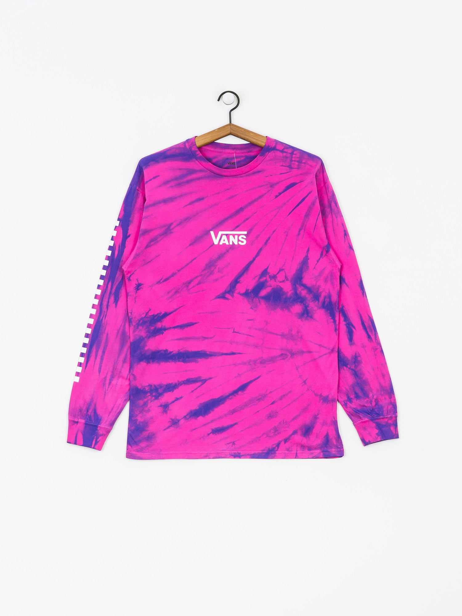 Longsleeve Vans Tie Dye Checker (fuchsia purple tiedye)