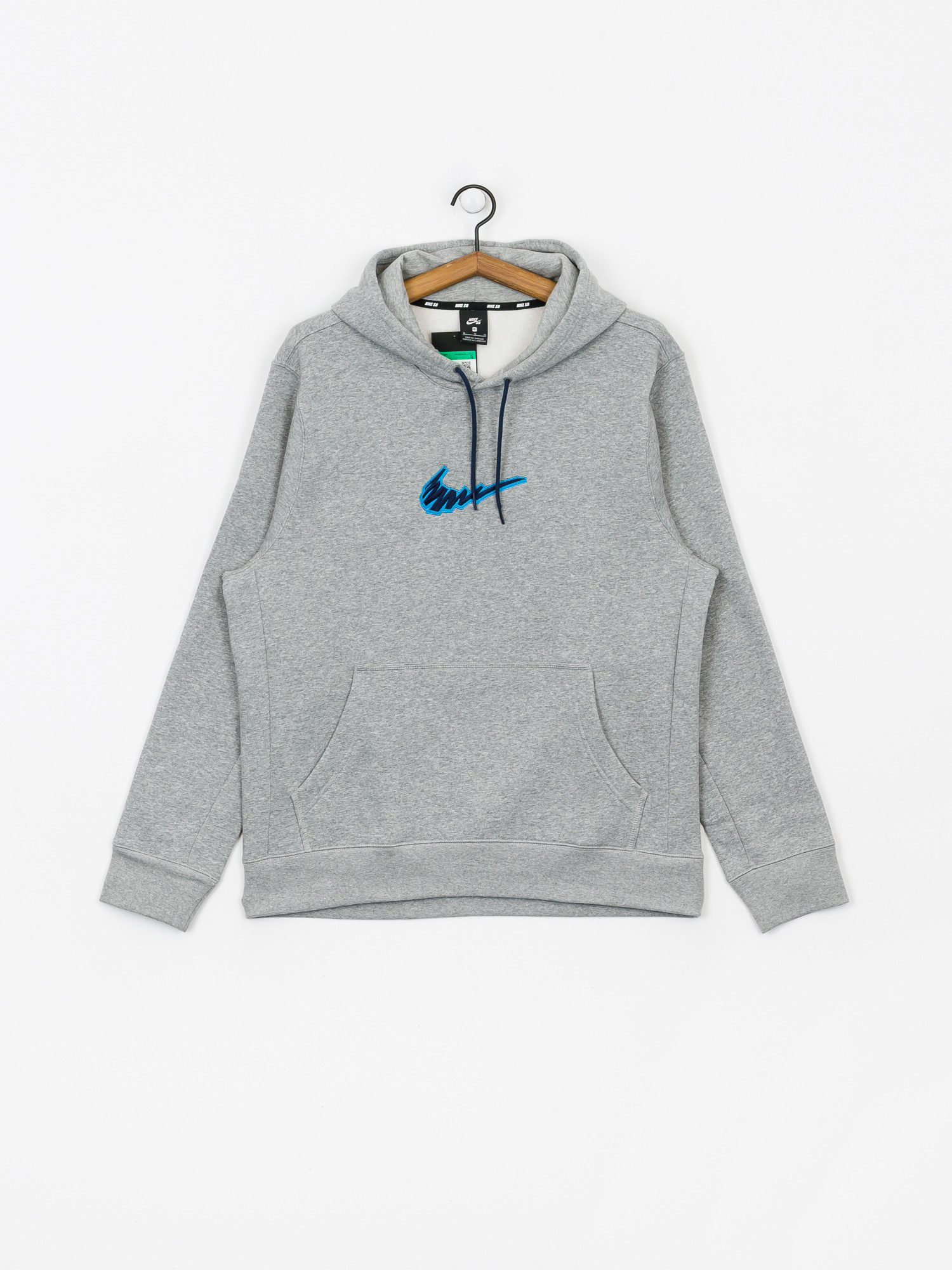 Bluza z kapturem Nike SB Sb HD (dk grey heather/laser blue)