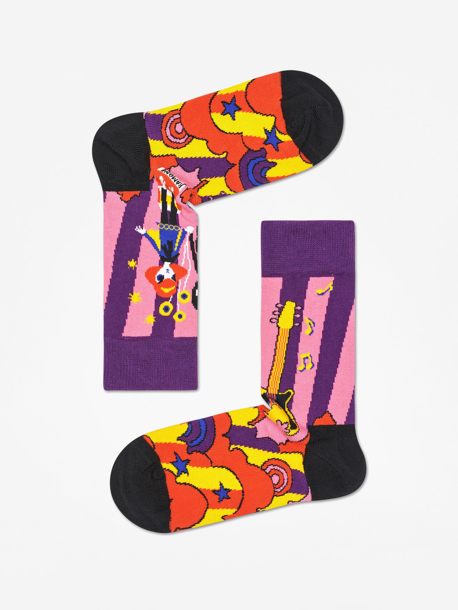 Skarpetki Happy Socks Linda And Johnny Ramone (purple/multi/black)