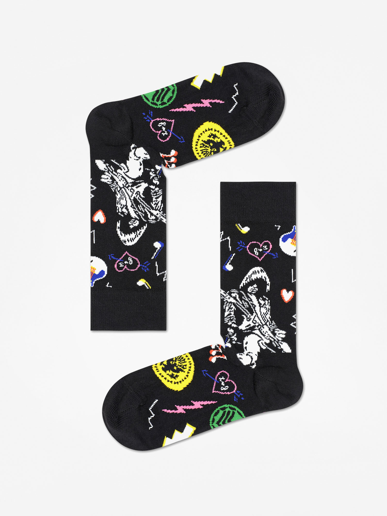 Skarpetki Happy Socks Linda And Johnny Ramone (black)