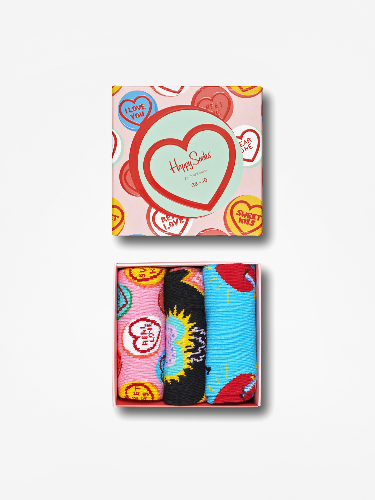 Skarpetki Happy Socks I Love You 3pk (multi)