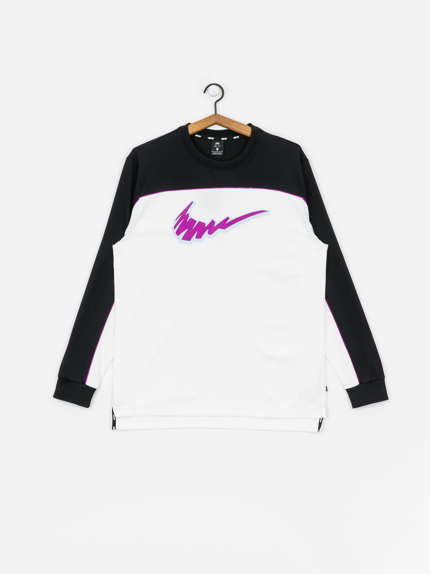 Longsleeve Nike SB Sb Dri Fit (black/white/vivid purple/vivid purple)