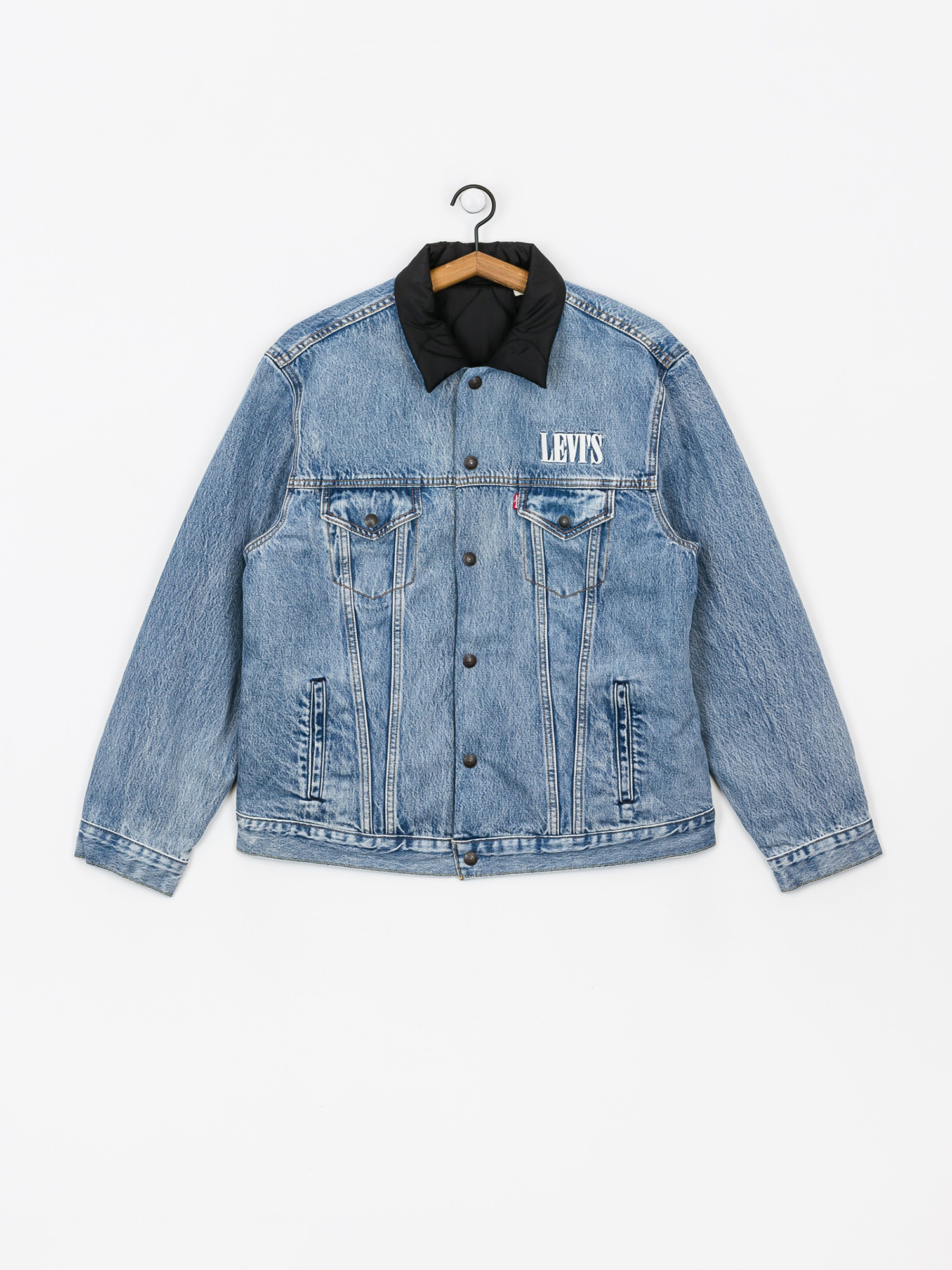 Kurtka Levi's® Rvs Padded Trucker Surprise Reversible (harvest gold/fog/forged iro)