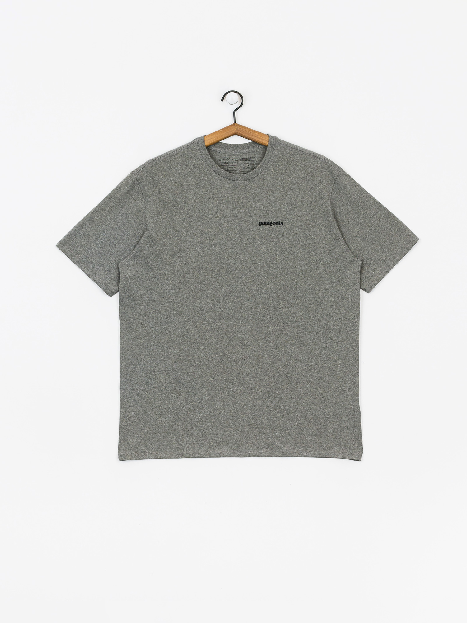 T-shirt Patagonia P6 Logo Responsibili (gravel heather)