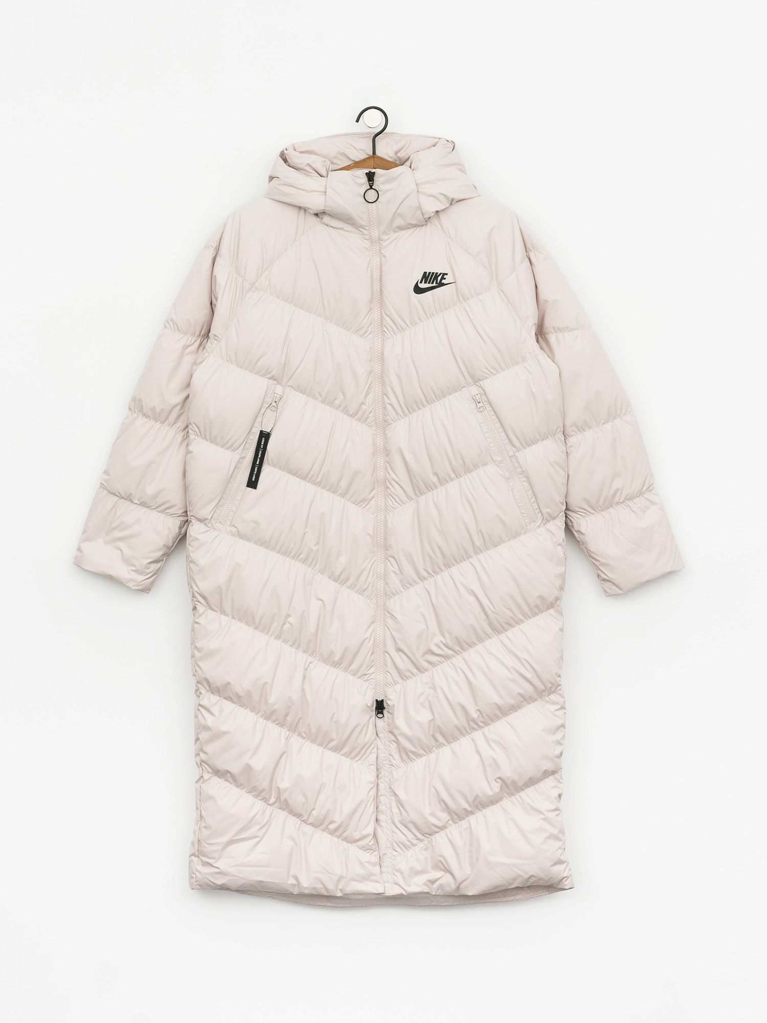 Płaszcz Nike Dwn Fill Parka Long Stmt Wmn (desert sand/pale ivory/black)