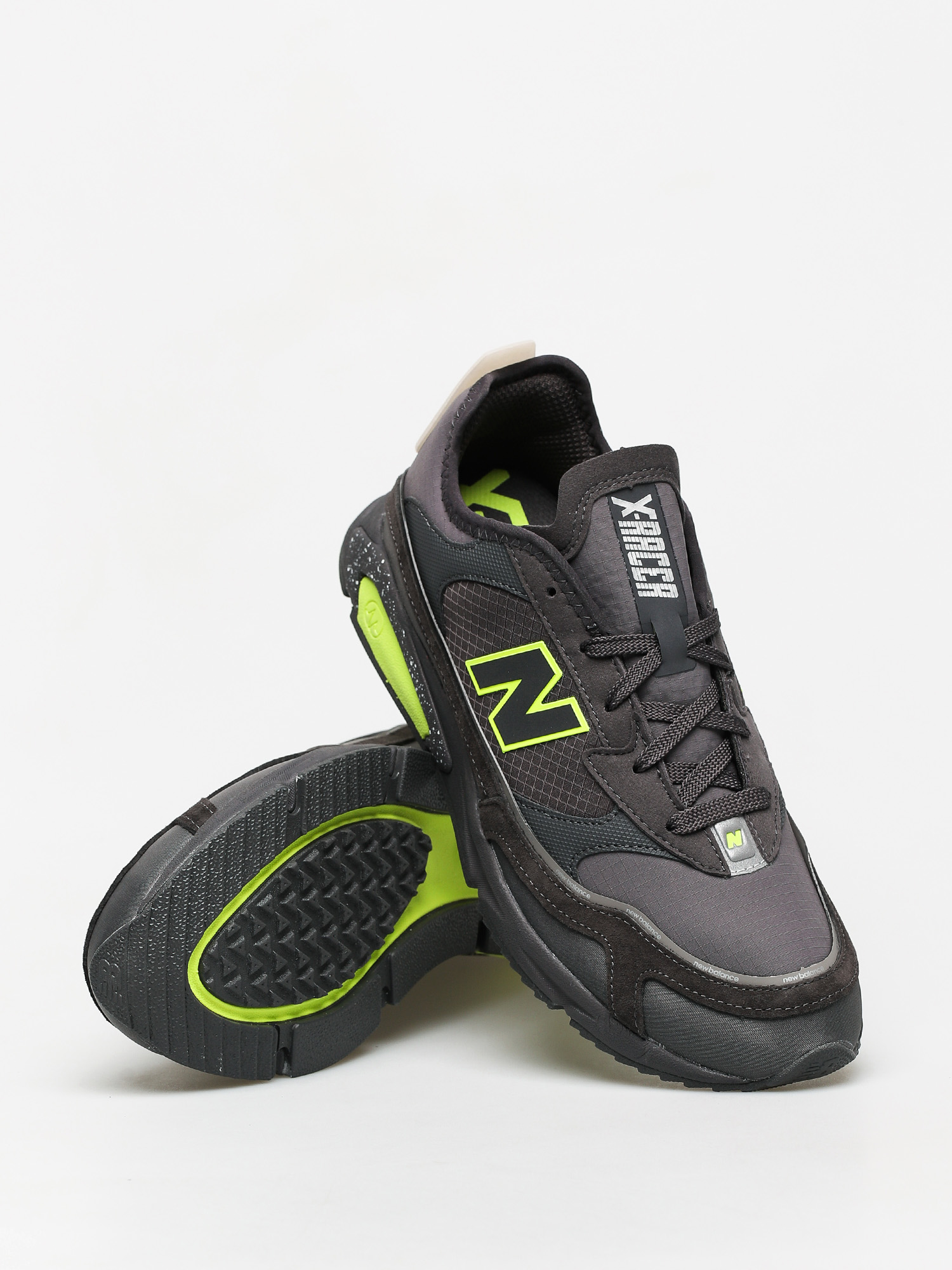 new balance x racer grey black white