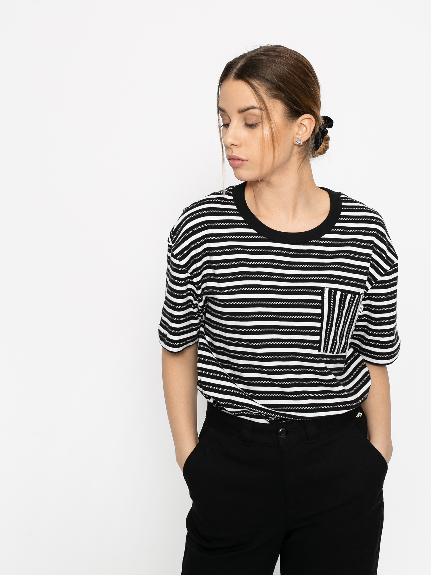 T-shirt Vans Mini Check Wmn (black)