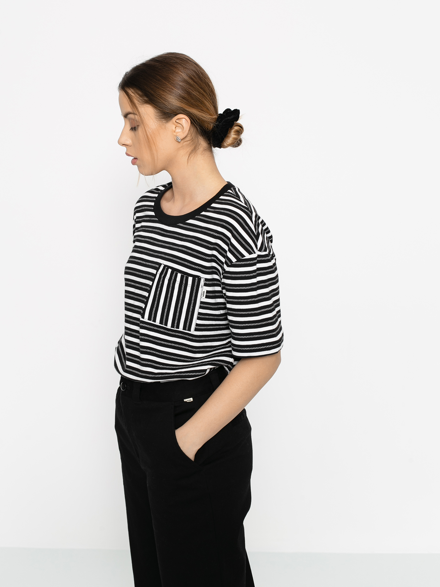 T-shirt Vans Mini Check Wmn (black)