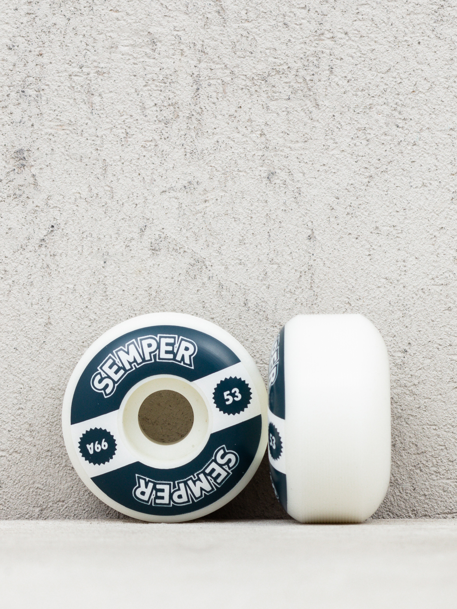 Kółka Semper Skateboards Logo 99A (white)