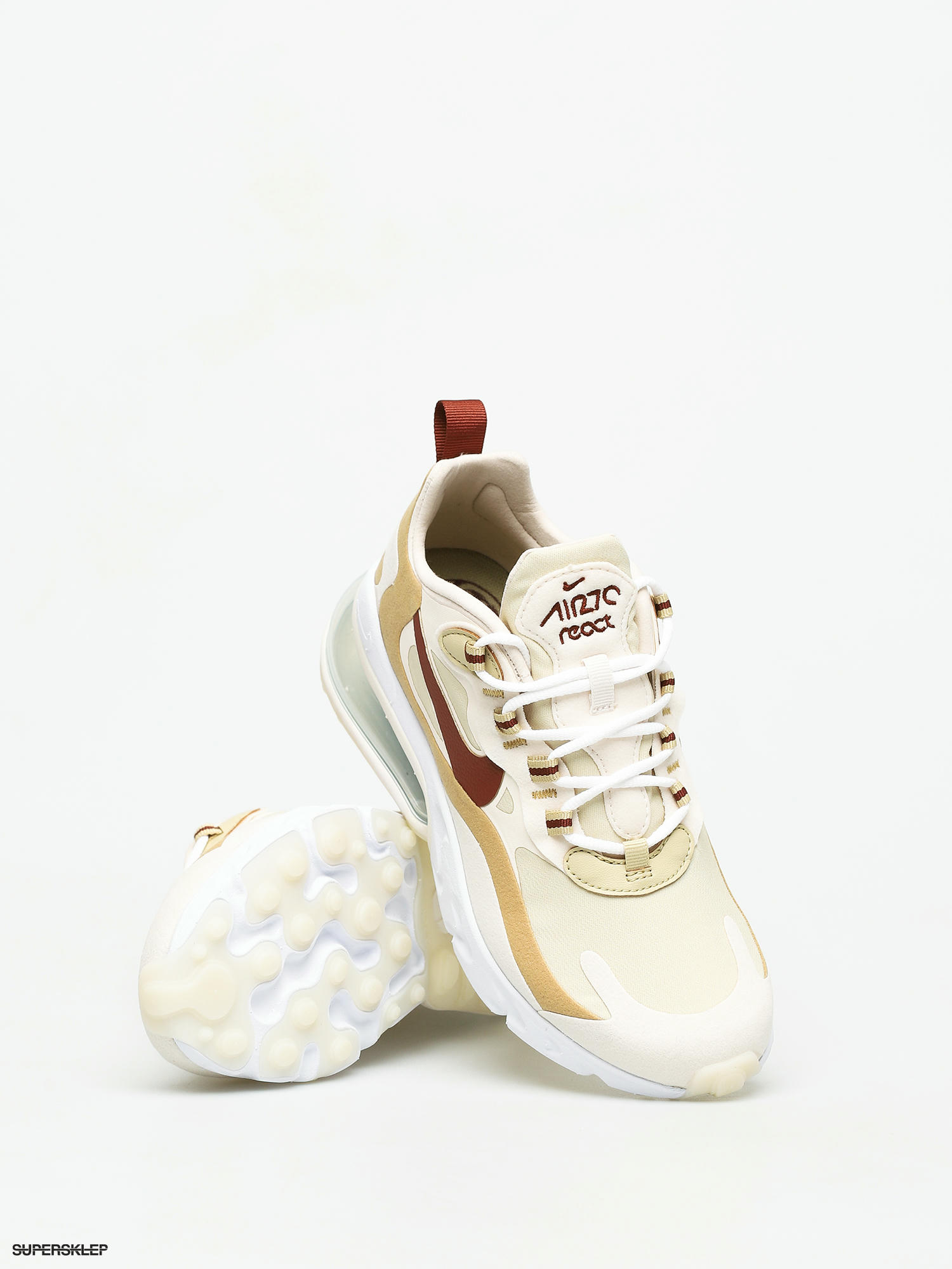 Nike air max 270 2024 react women's team gold