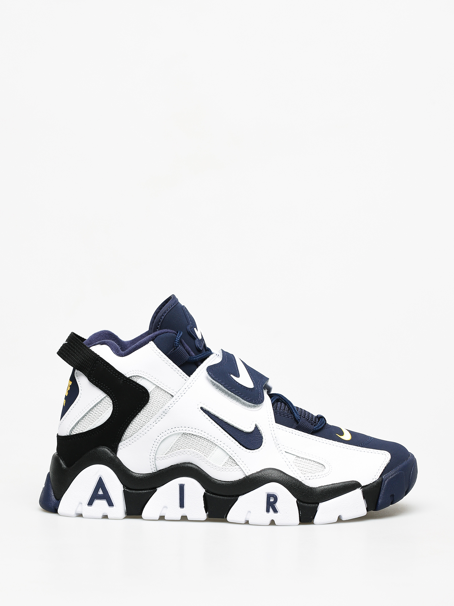 Buty Nike Barrage Mid (white/midnight navy black laser orange)