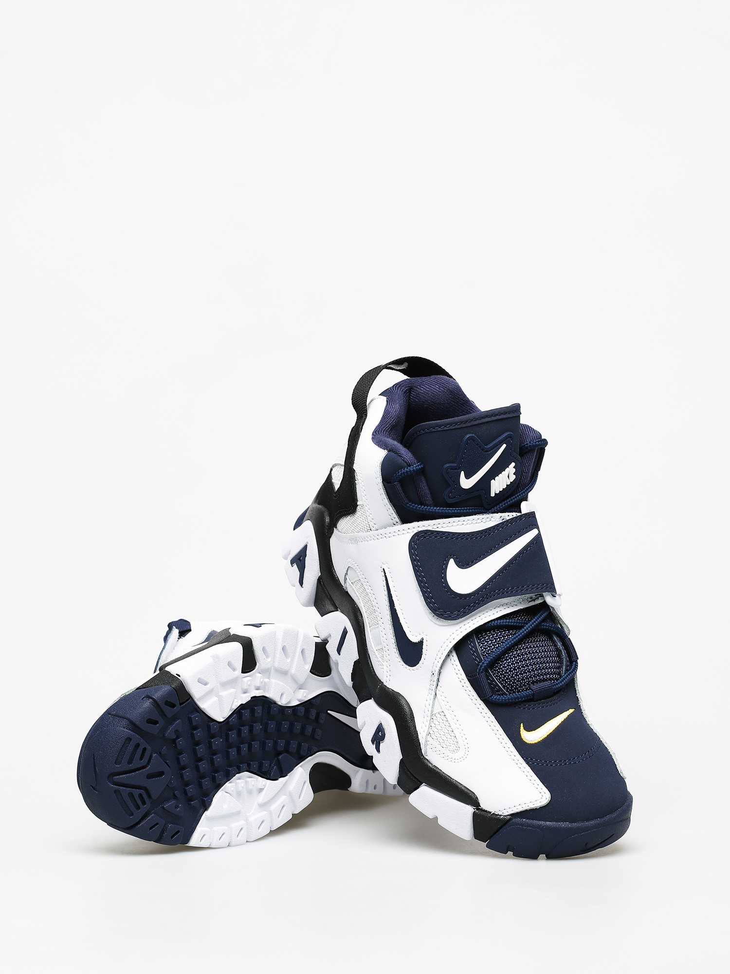 Buty Nike Barrage Mid (white/midnight navy black laser orange)