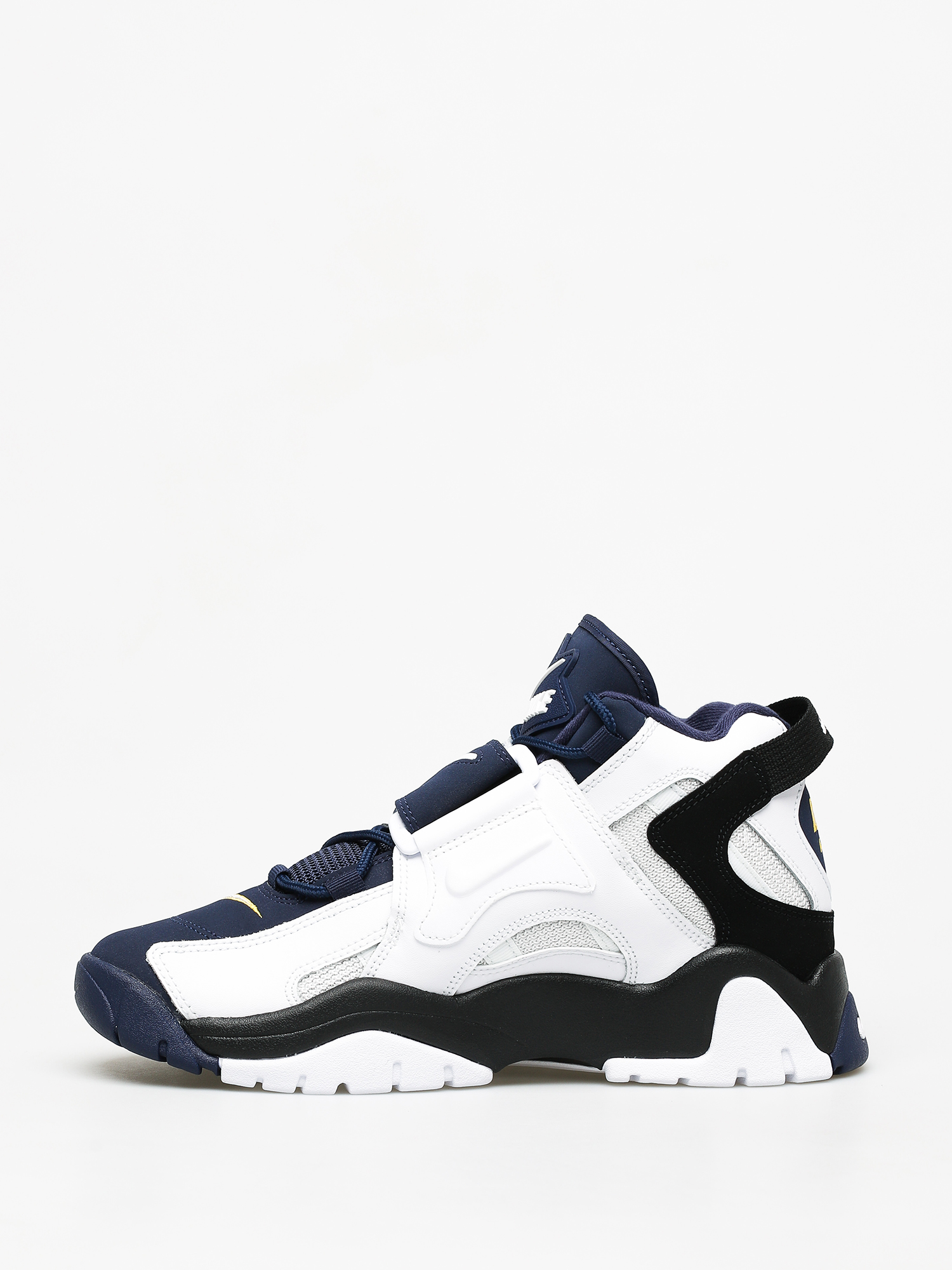 Buty Nike Barrage Mid (white/midnight navy black laser orange)