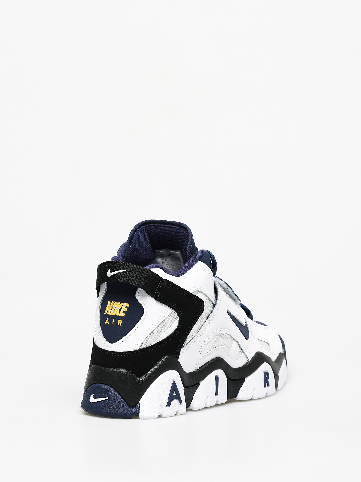 Buty Nike Barrage Mid (white/midnight navy black laser orange)