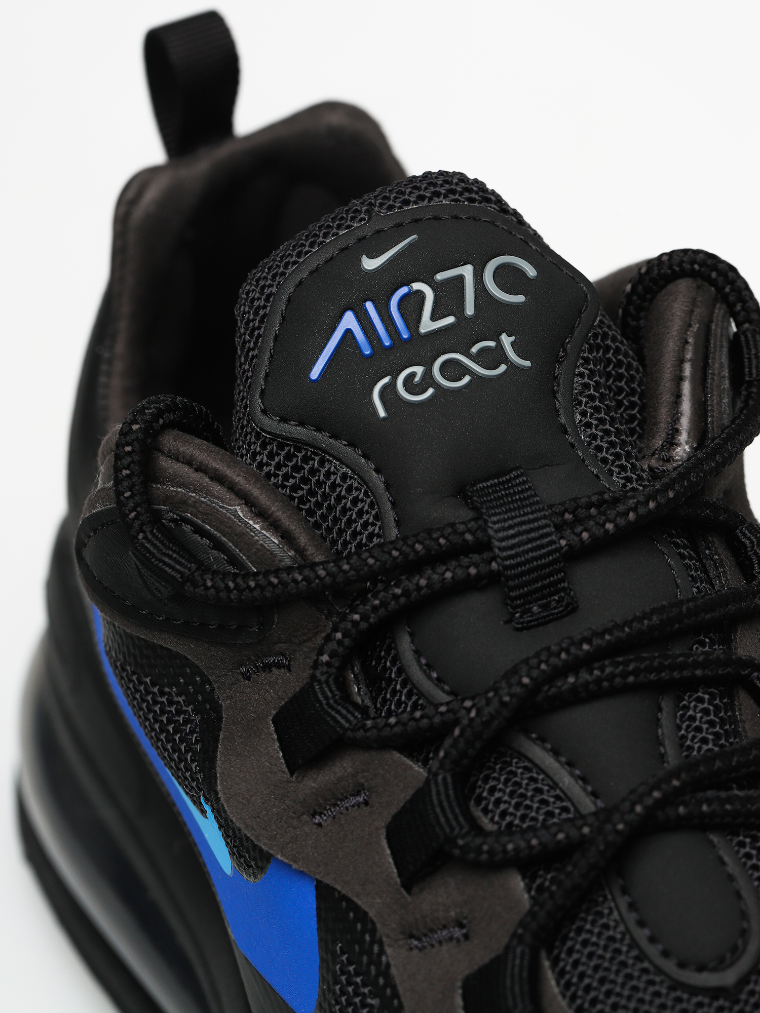 Buty Nike Air Max 270 React (black/blue hero hyper royal cool grey)