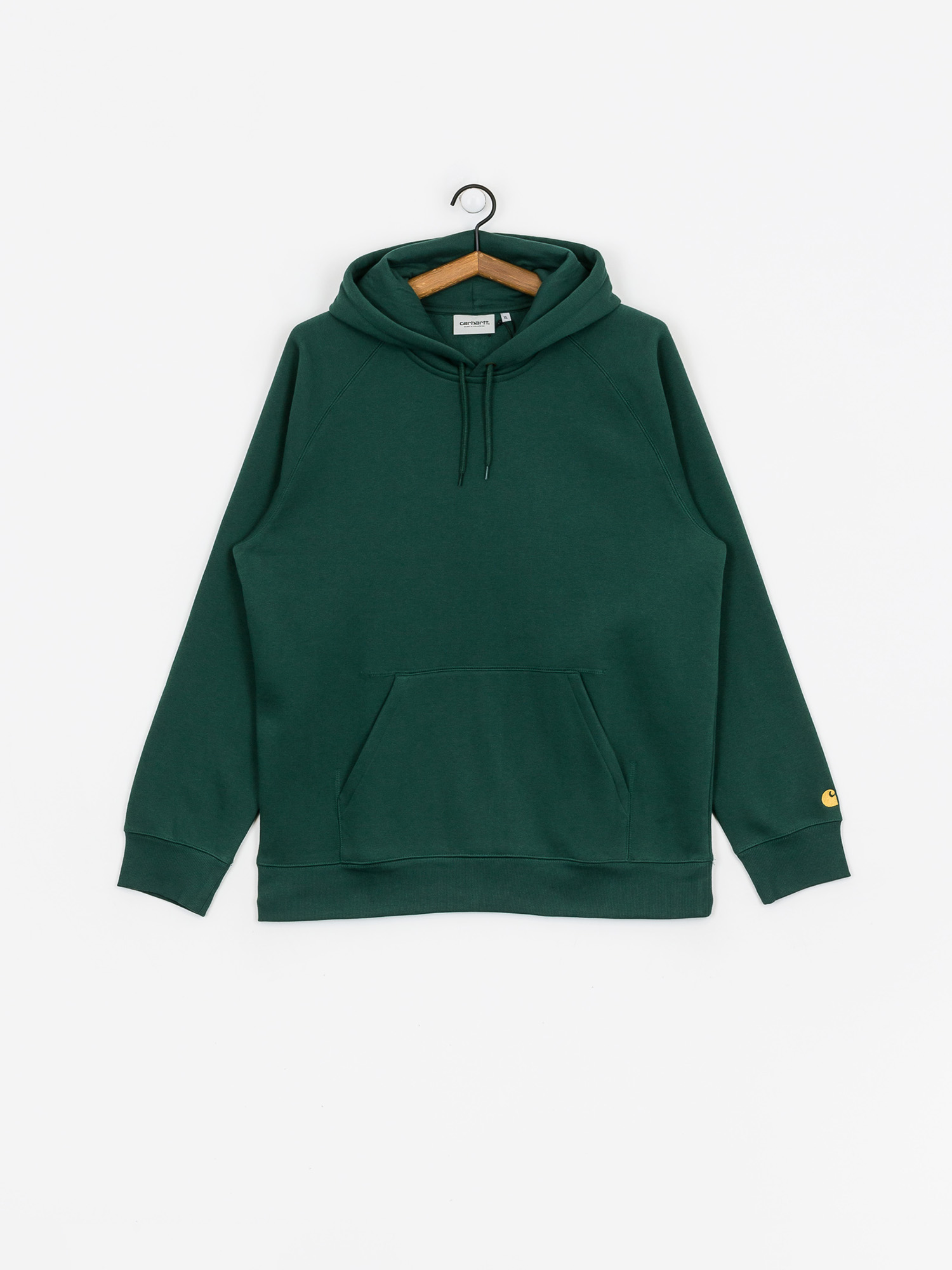 Bluza z kapturem Carhartt WIP Chase HD (treehouse/gold)