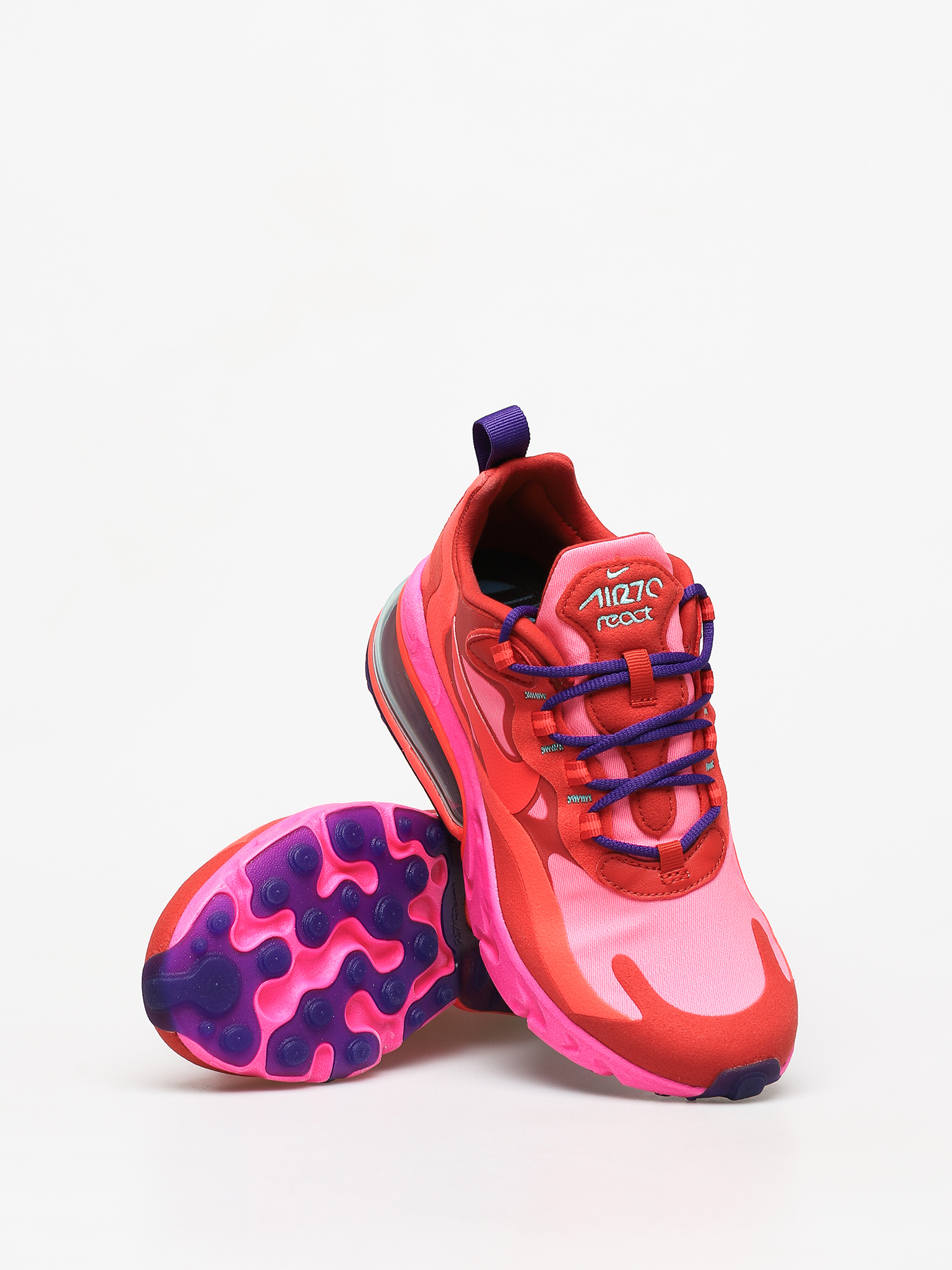 Buty Nike Air Max 270 React Wmn (mystic red/bright crimson pink blast)