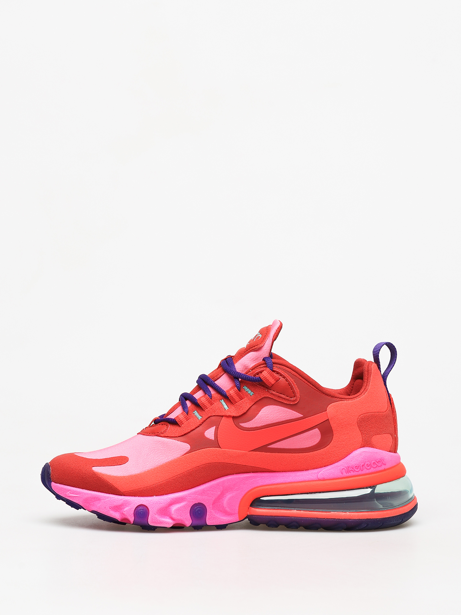 Buty Nike Air Max 270 React Wmn (mystic red/bright crimson pink blast)