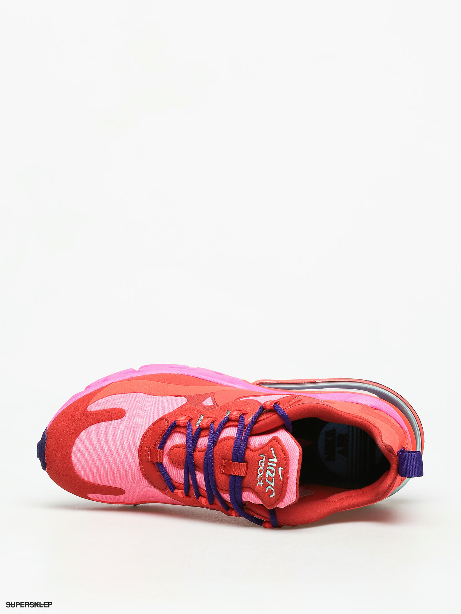 Air max 270 react - outlet women's mystic red/bright crimson/pink blast