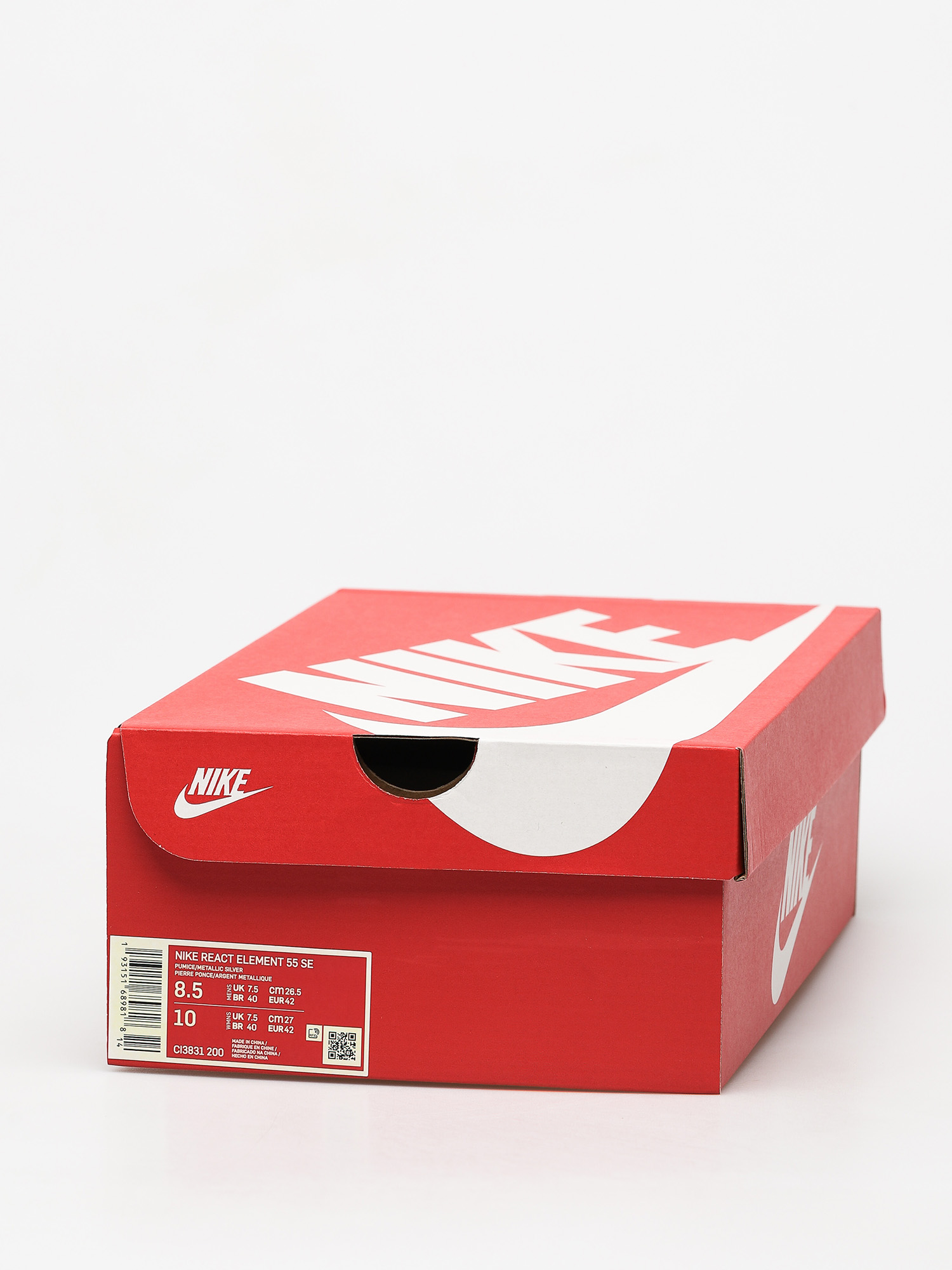 Buty Nike React Element 55 Se (pumice/metallic silver total orange)