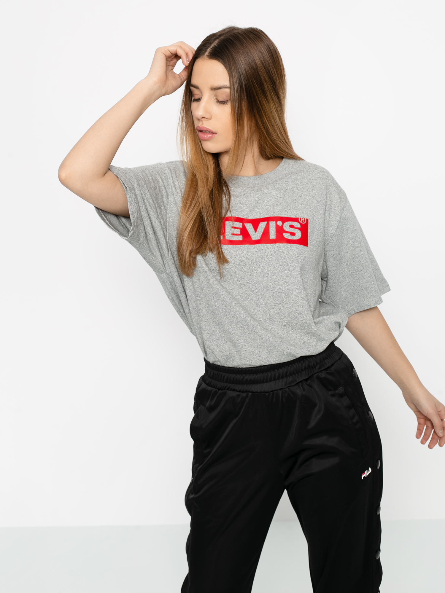 T-shirt Levi's® Graphic Parker Box Tab Wmn (grey)