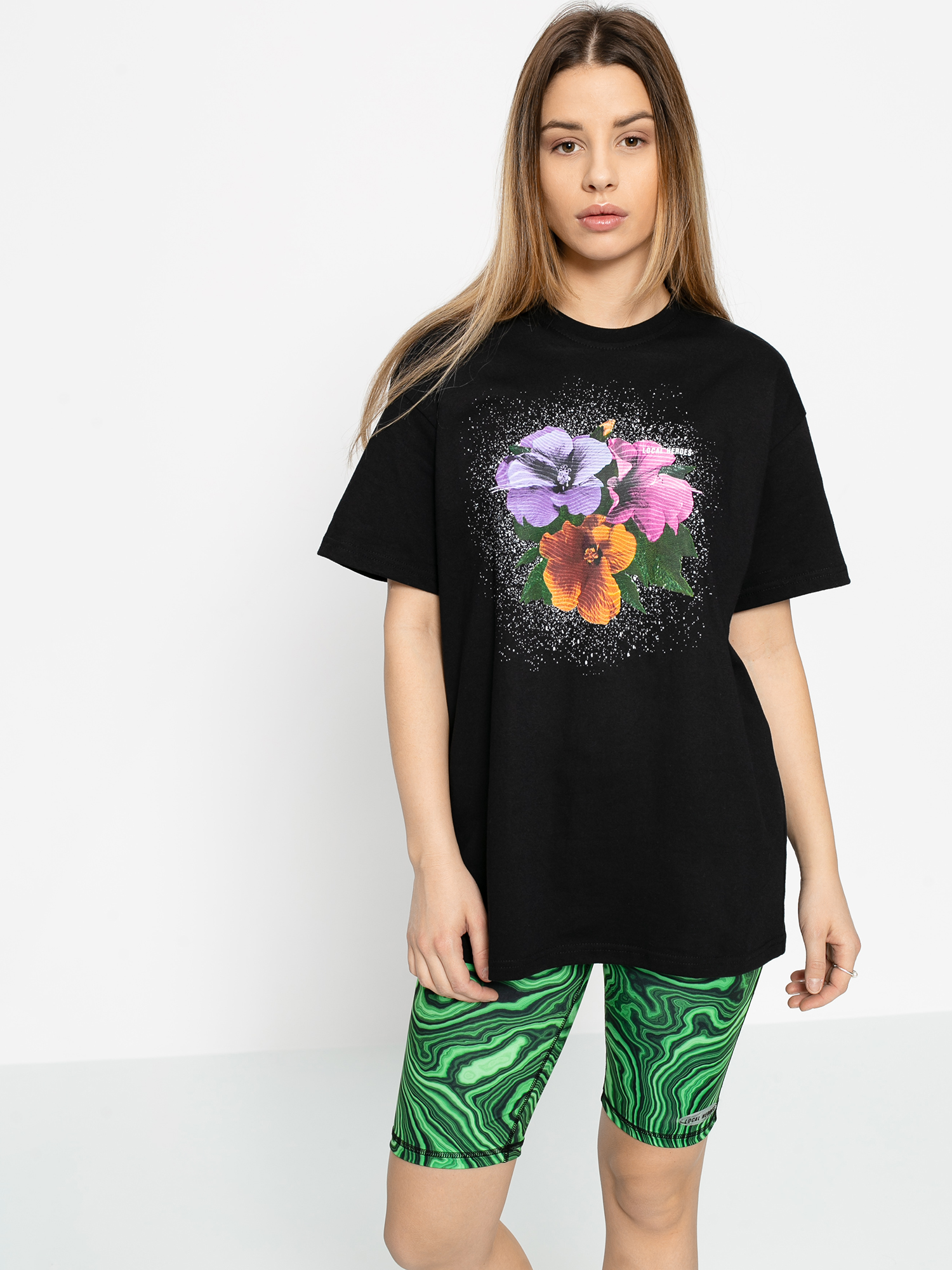 T-shirt Local Heroes Flower Wmn (black)