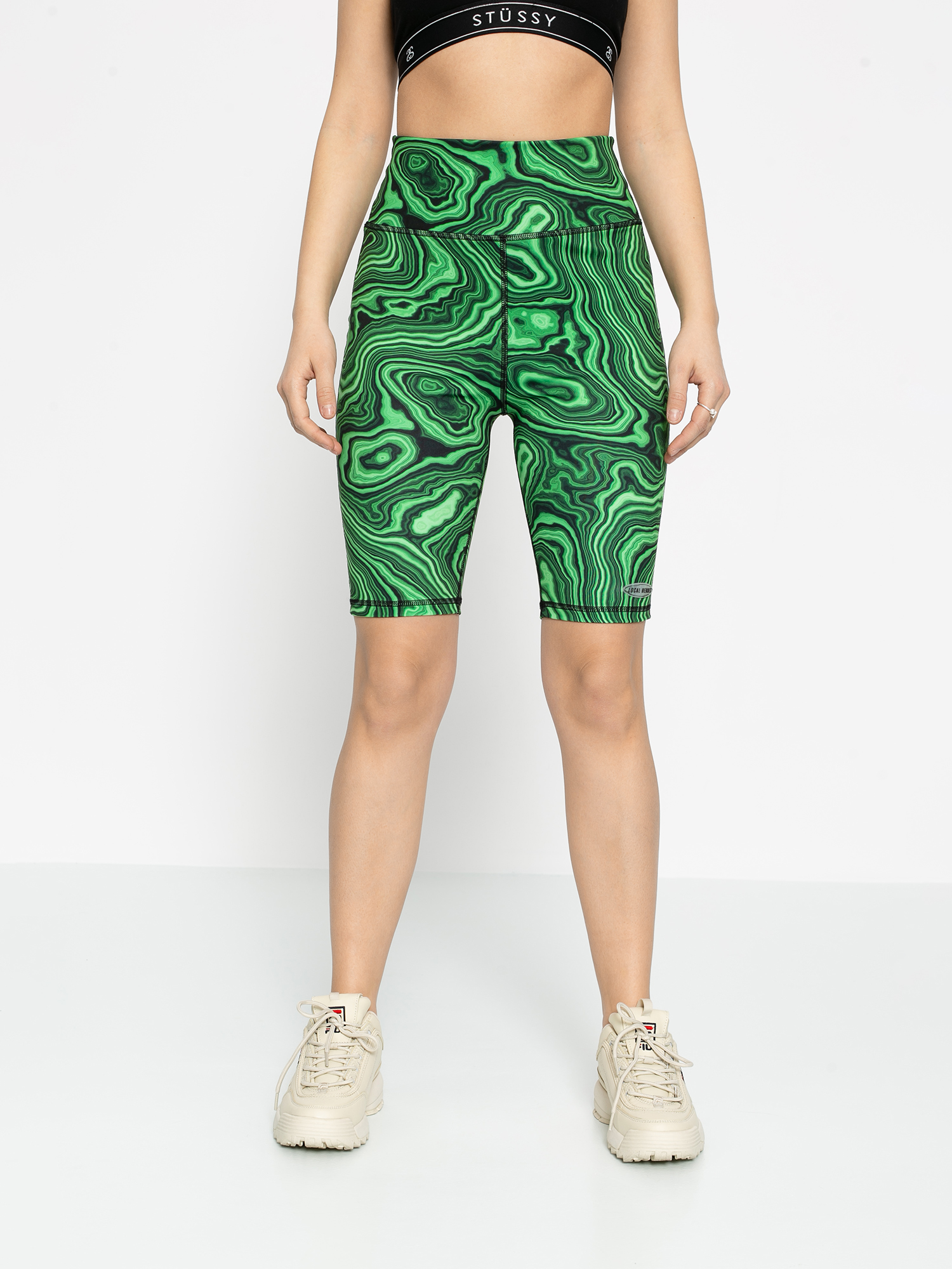 Szorty Local Heroes Printed Cycle Wmn (green/black)