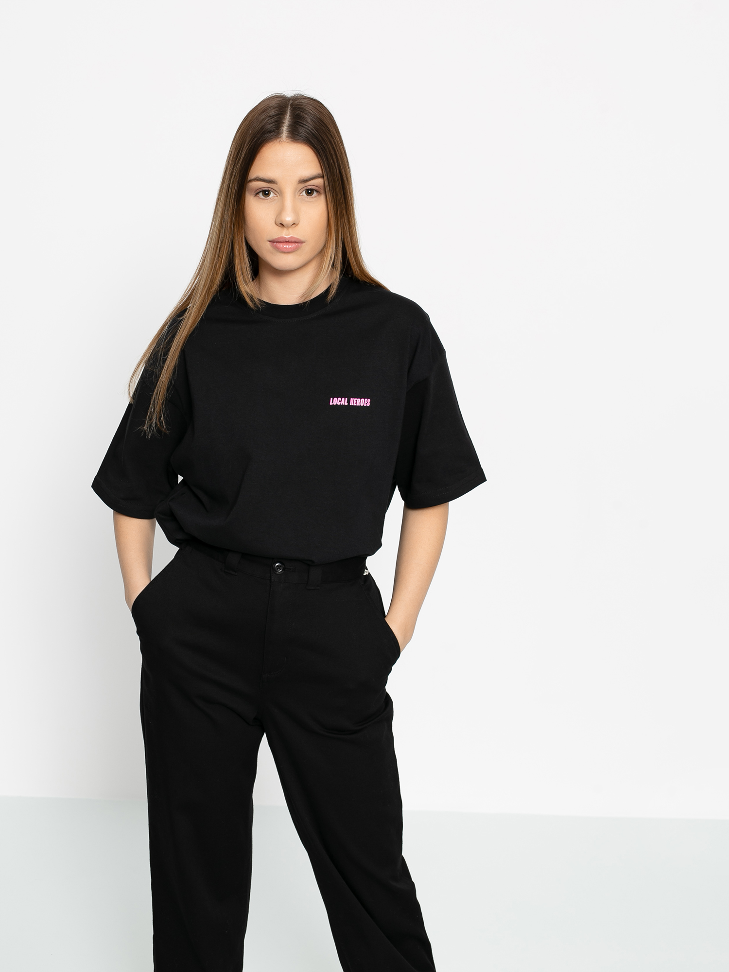 T-shirt Local Heroes Logo Print Wmn (black)