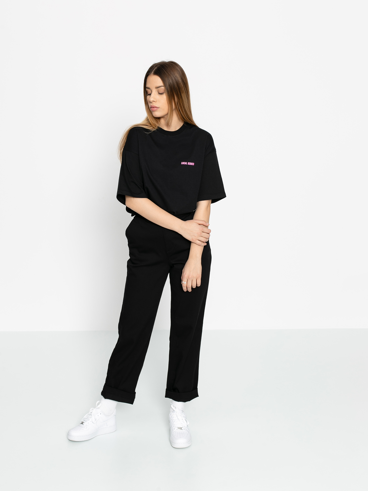 T-shirt Local Heroes Logo Print Wmn (black)