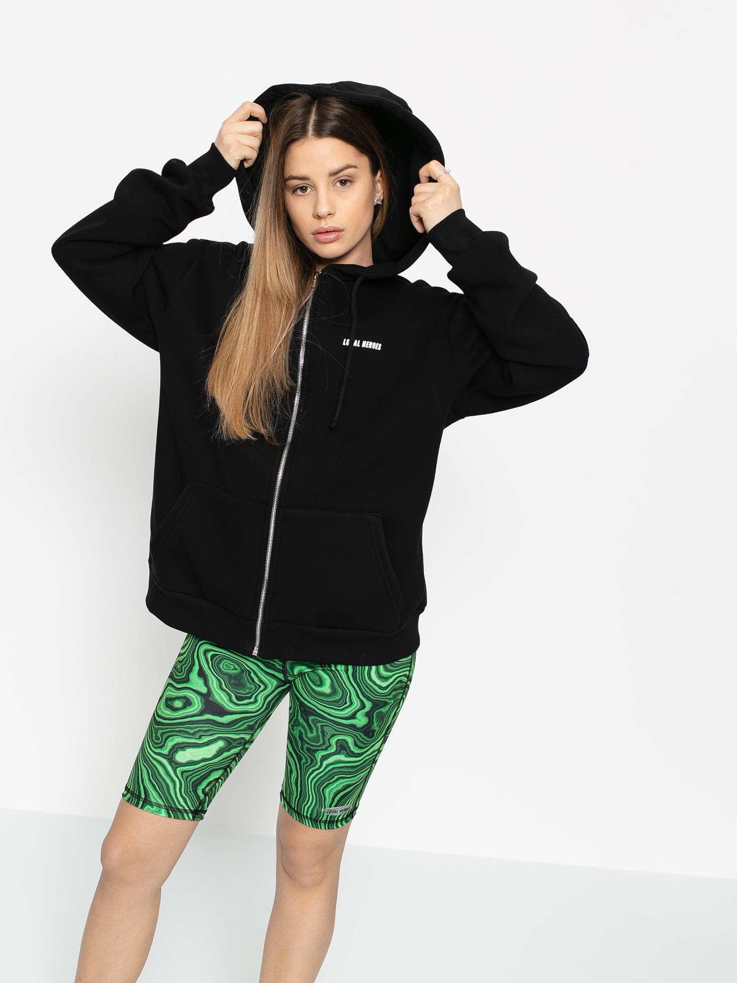 Bluza z kapturem Local Heroes Jellyfish ZHD Wmn (black)