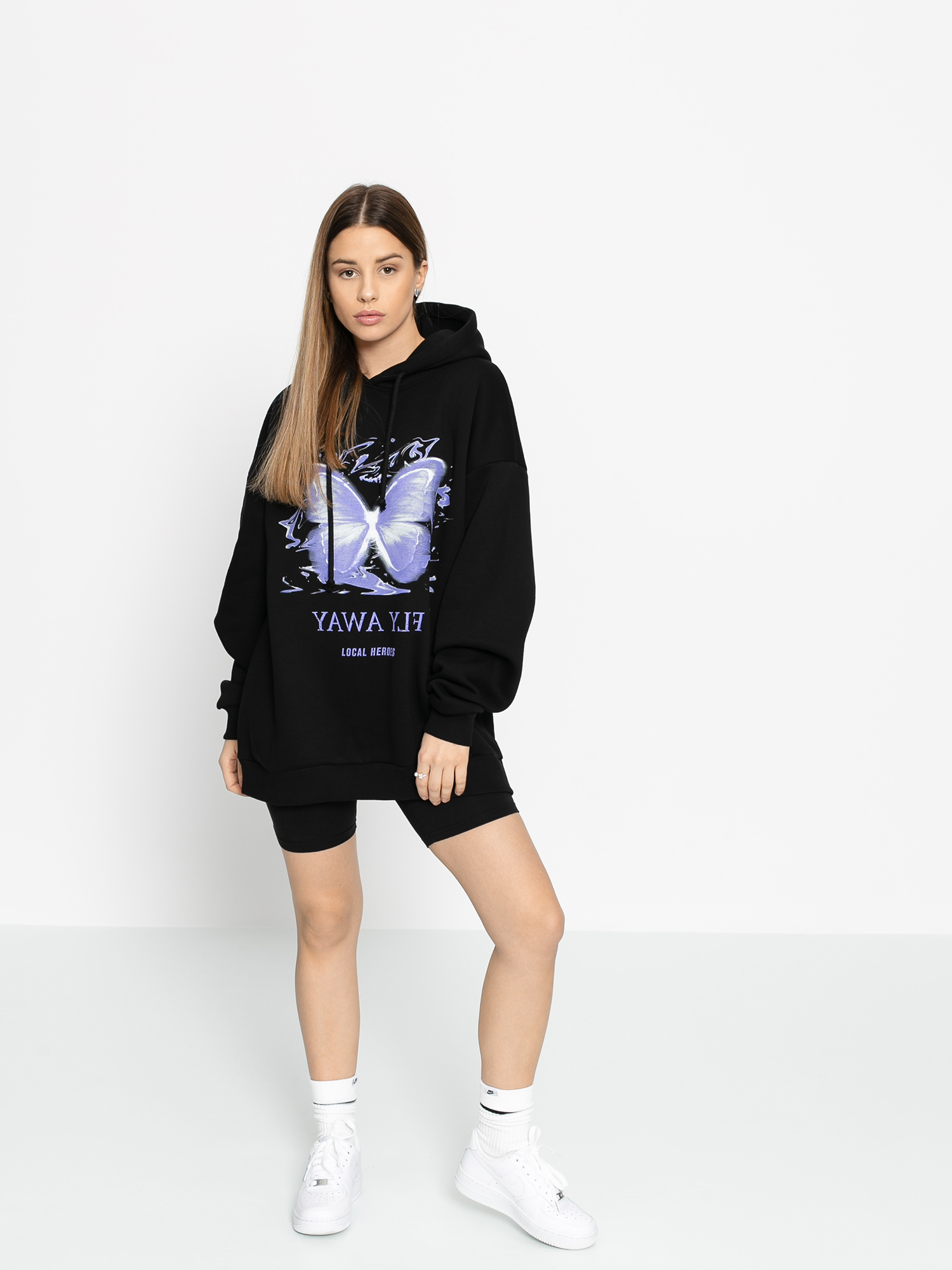 Bluza z kapturem Local Heroes Fly Away HD Wmn (black)