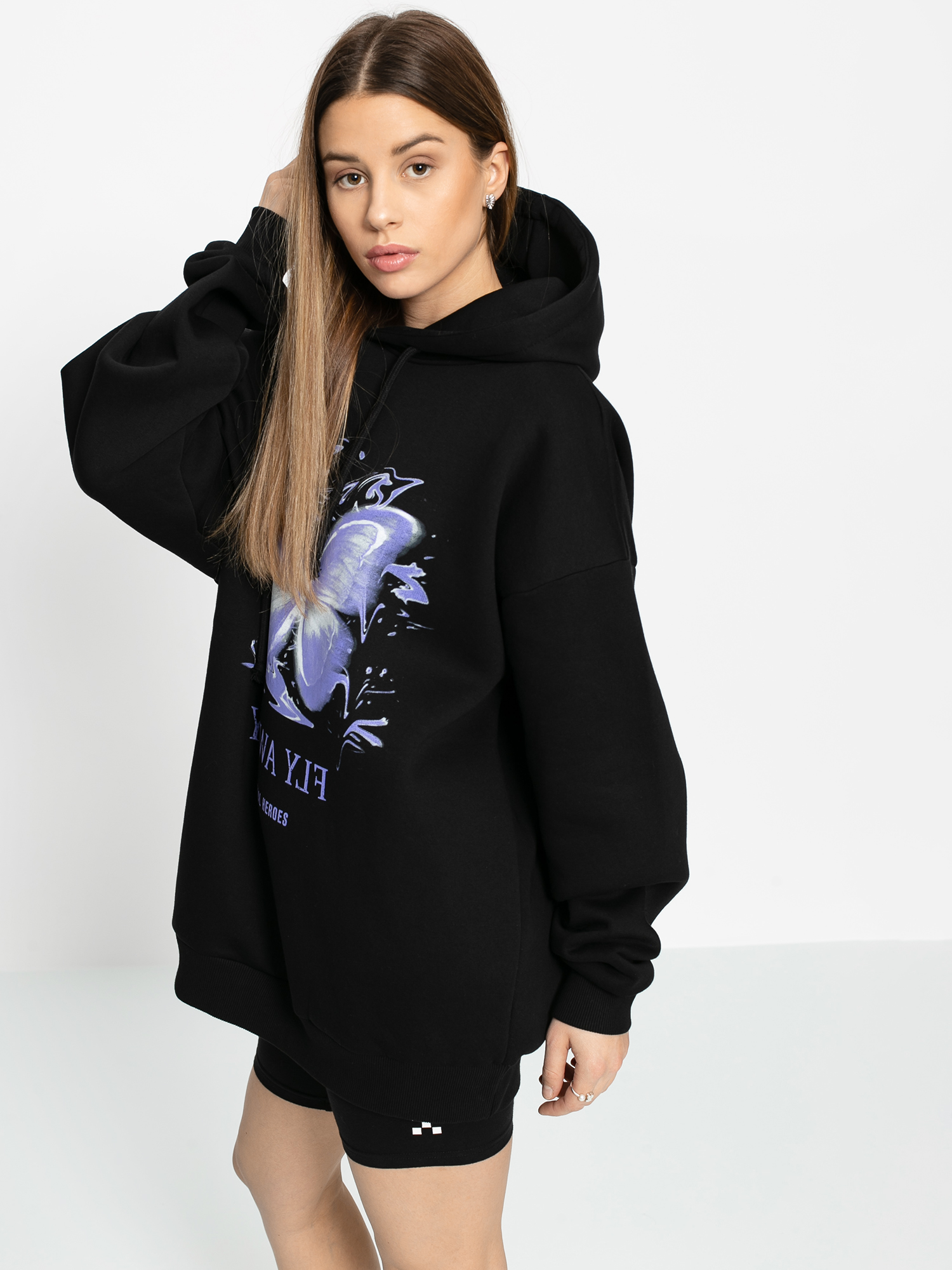 Bluza z kapturem Local Heroes Fly Away HD Wmn (black)