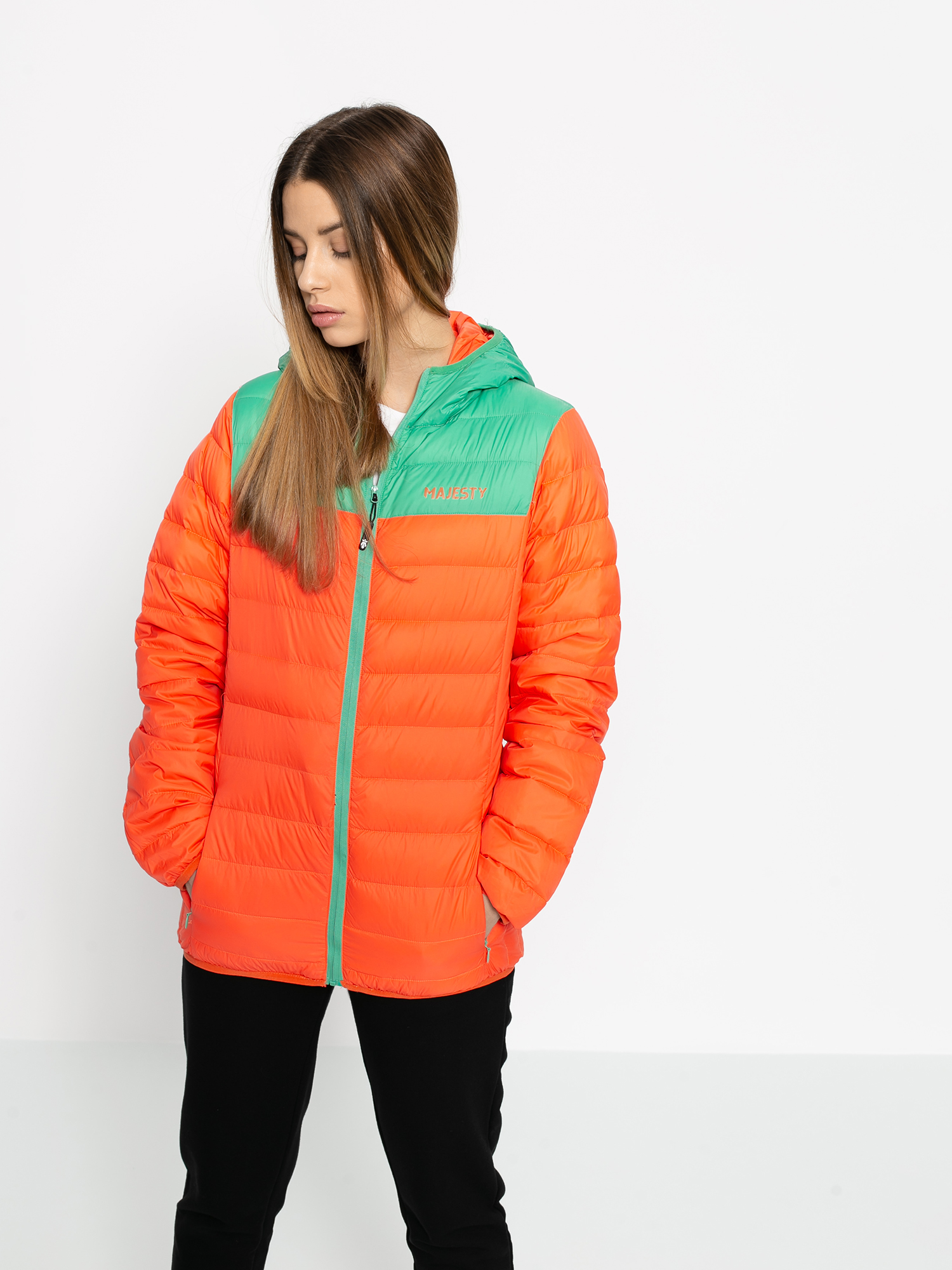 Kurtka Majesty Asgaard Down Wmn (orange/mint)