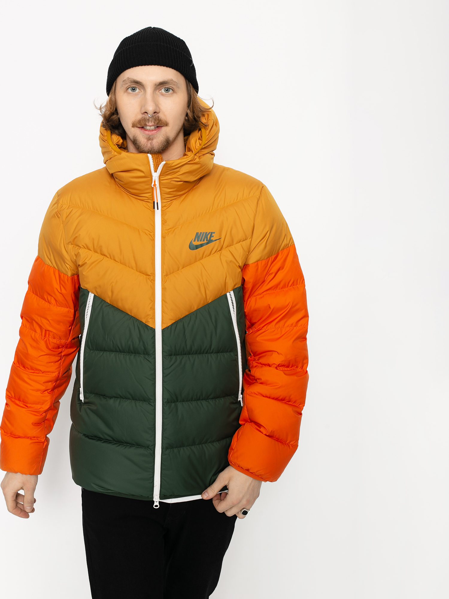 Kurtka Nike Sportswear Windrunner (gold suede/galactic jade/galactic jade)