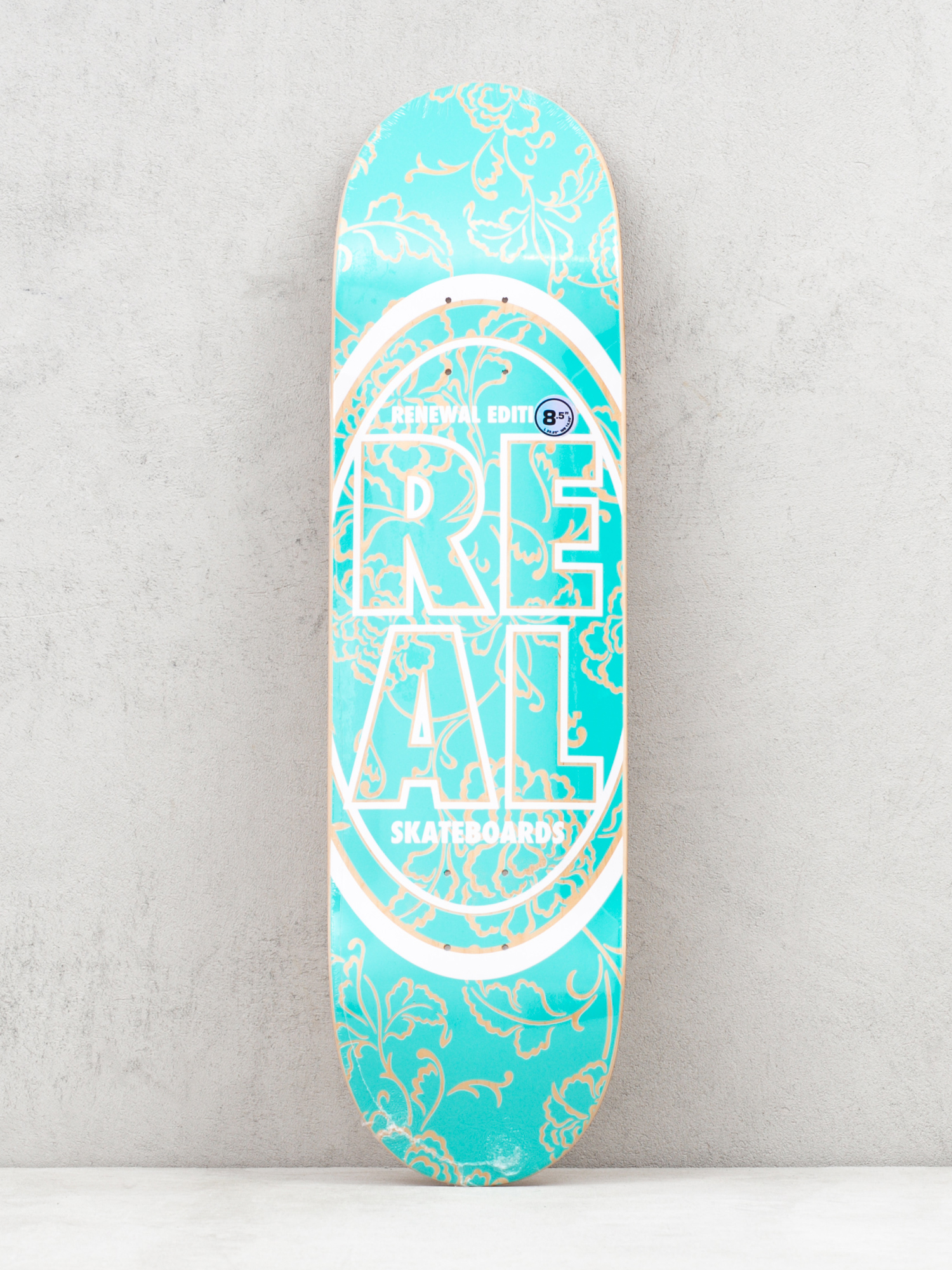 Deck Real Stckd Ovl Floral (teal/white)